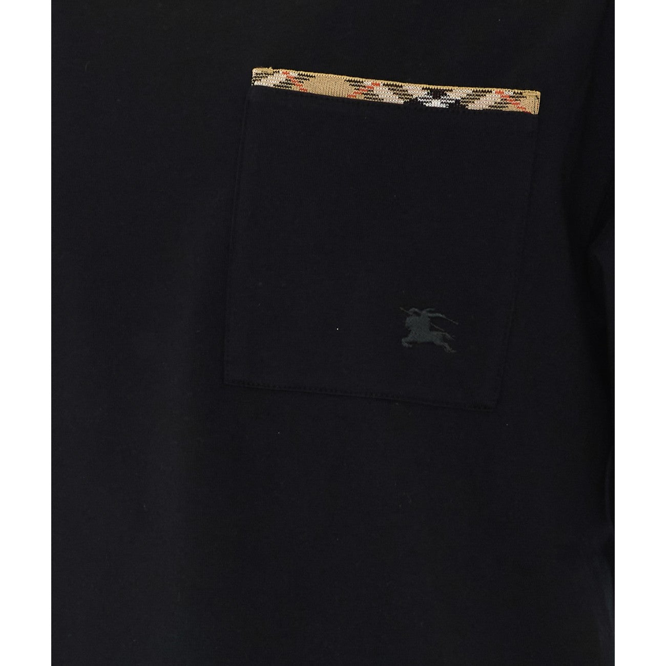 Burberry Men Check Trim T-Shirt BURBERRY