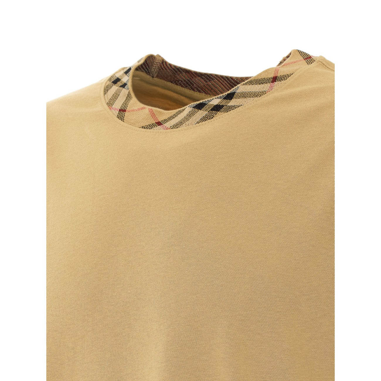 Burberry Men Check Trim T-Shirt BURBERRY