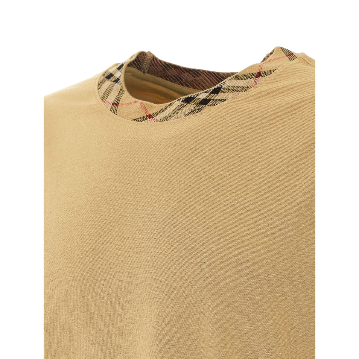 Burberry Men Check Trim T-Shirt BURBERRY