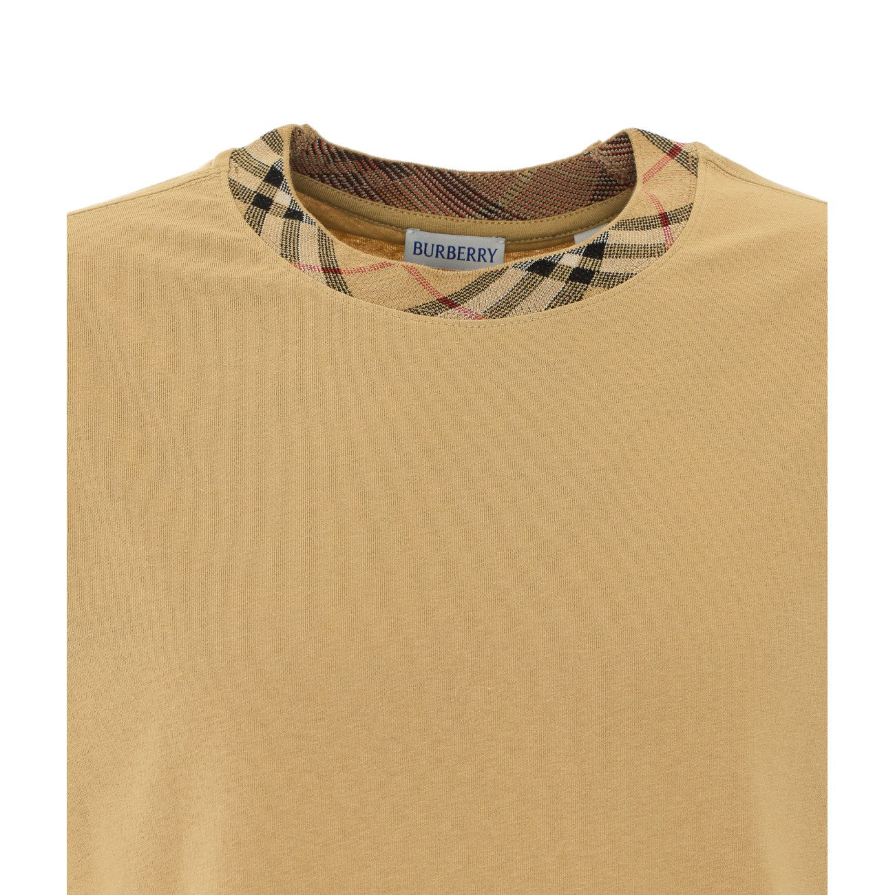 Burberry Men Check Trim T-Shirt BURBERRY