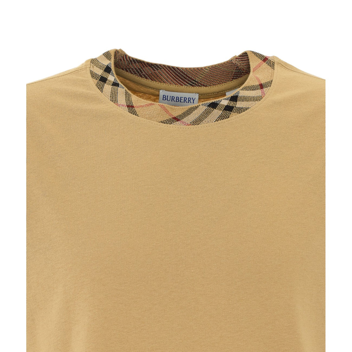 Burberry Men Check Trim T-Shirt BURBERRY