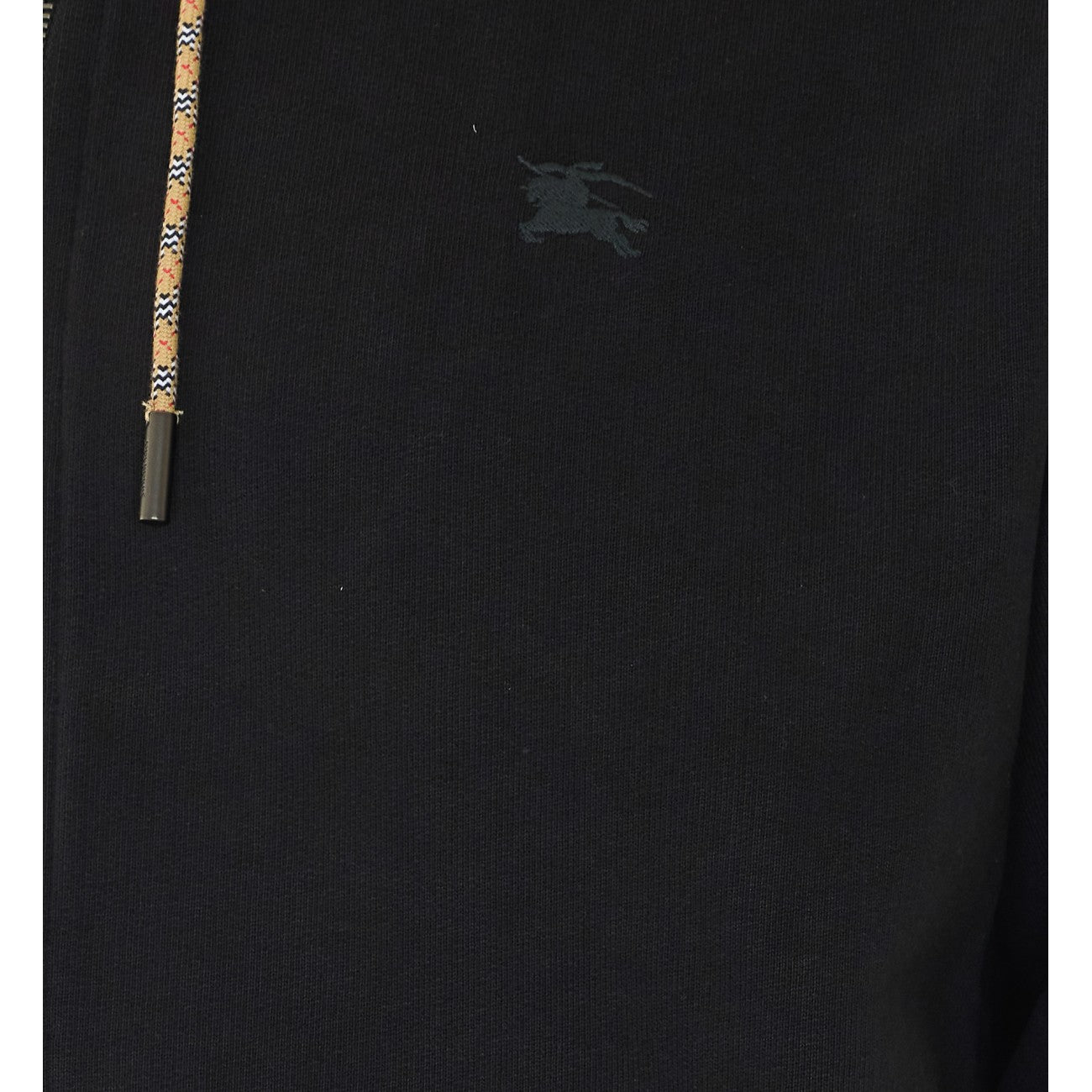 Burberry Men Check Trim Zip Hoodie BURBERRY