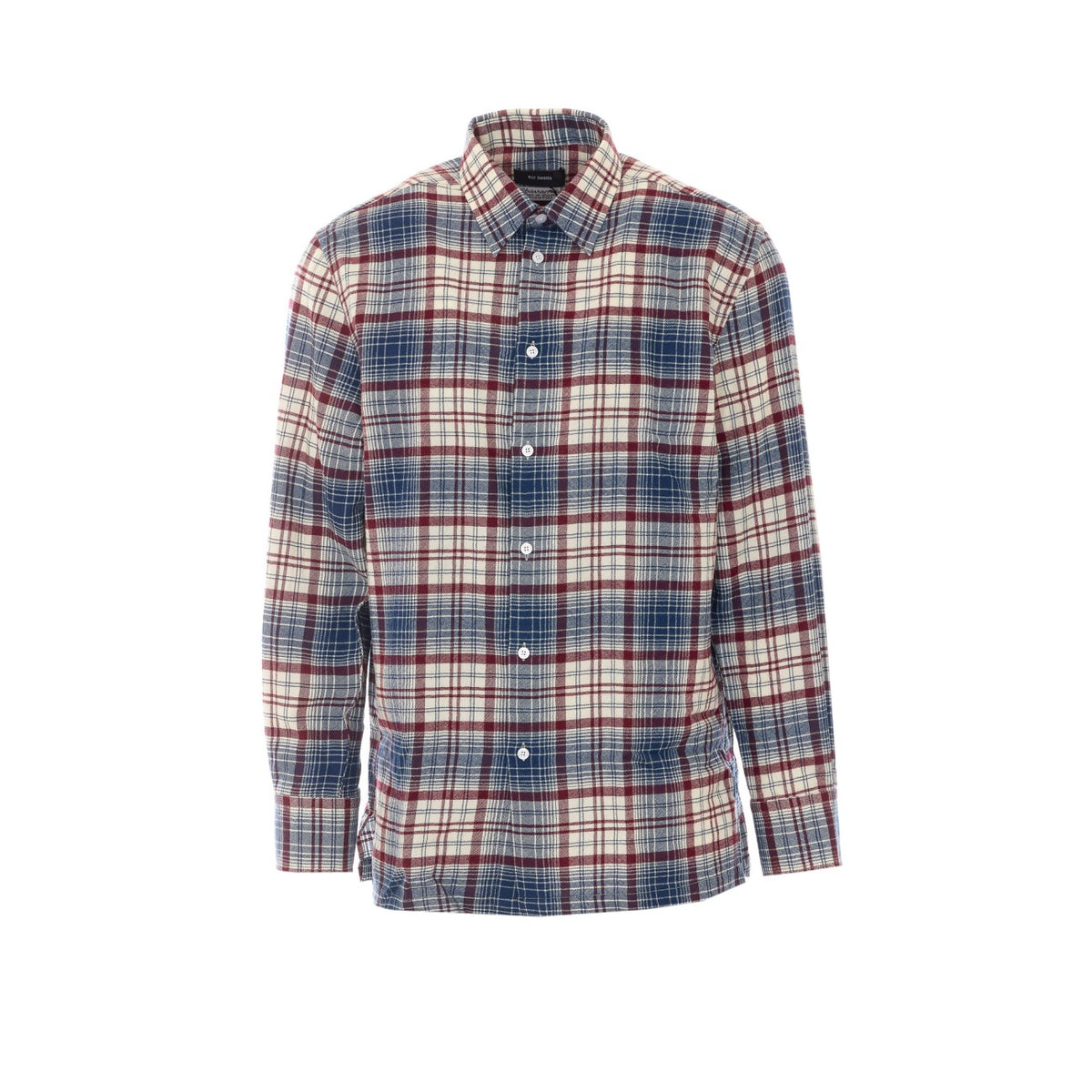 Willy Chavarria Men Check Woolen Shirt Willy Chavarria