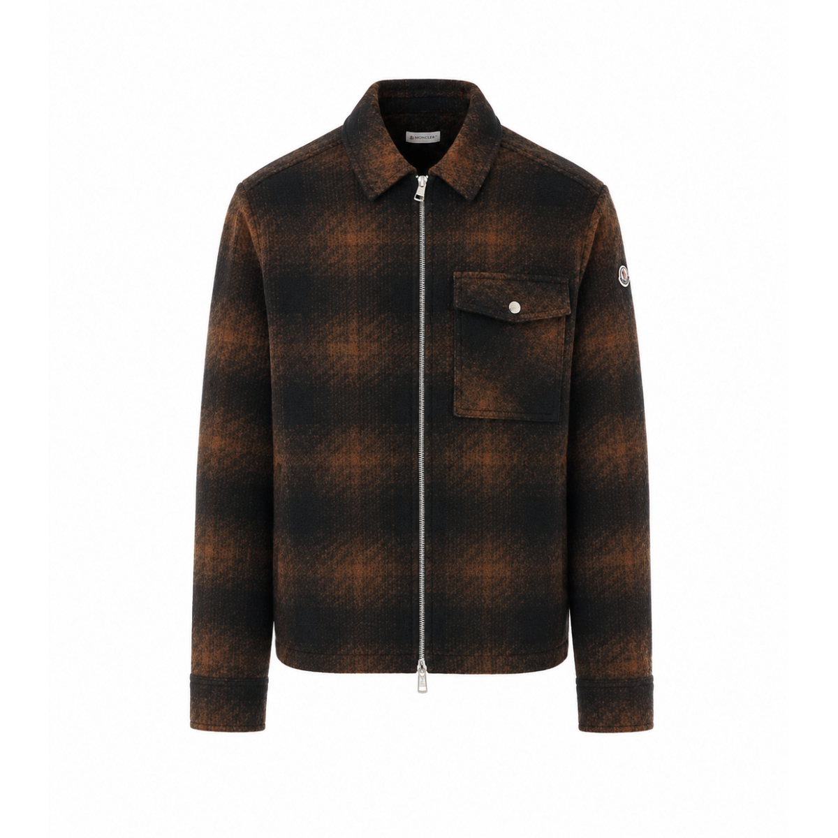 Moncler Men Checked Jersey Zip Jacket MONCLER