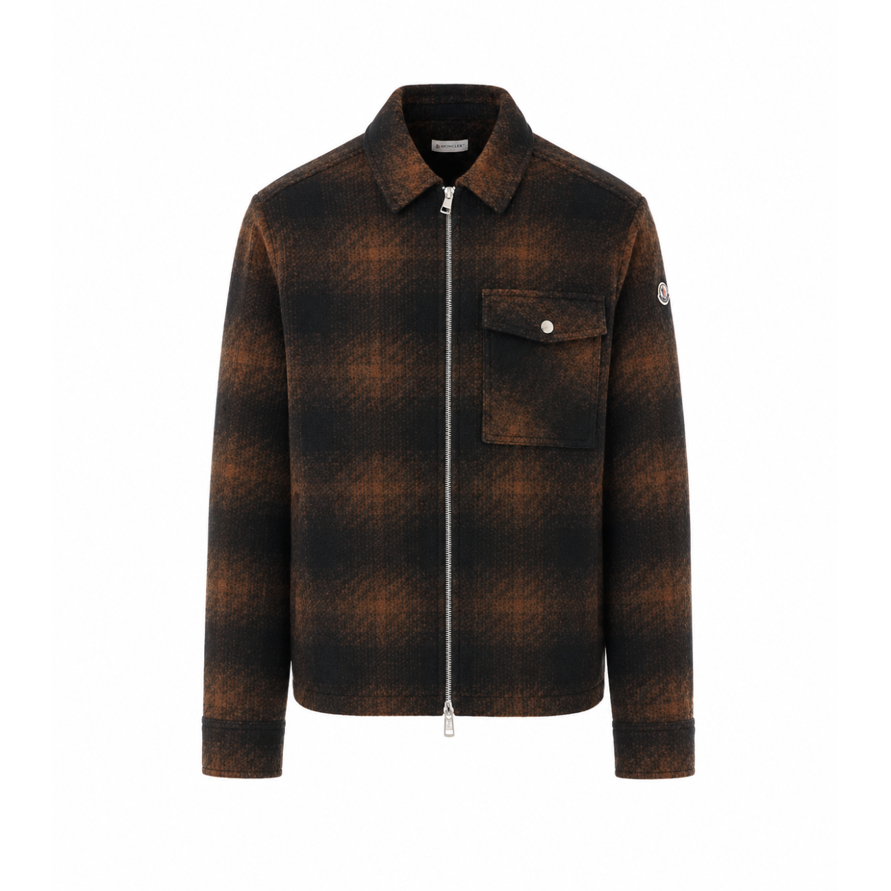 Moncler Men Checked Jersey Zip Jacket MONCLER