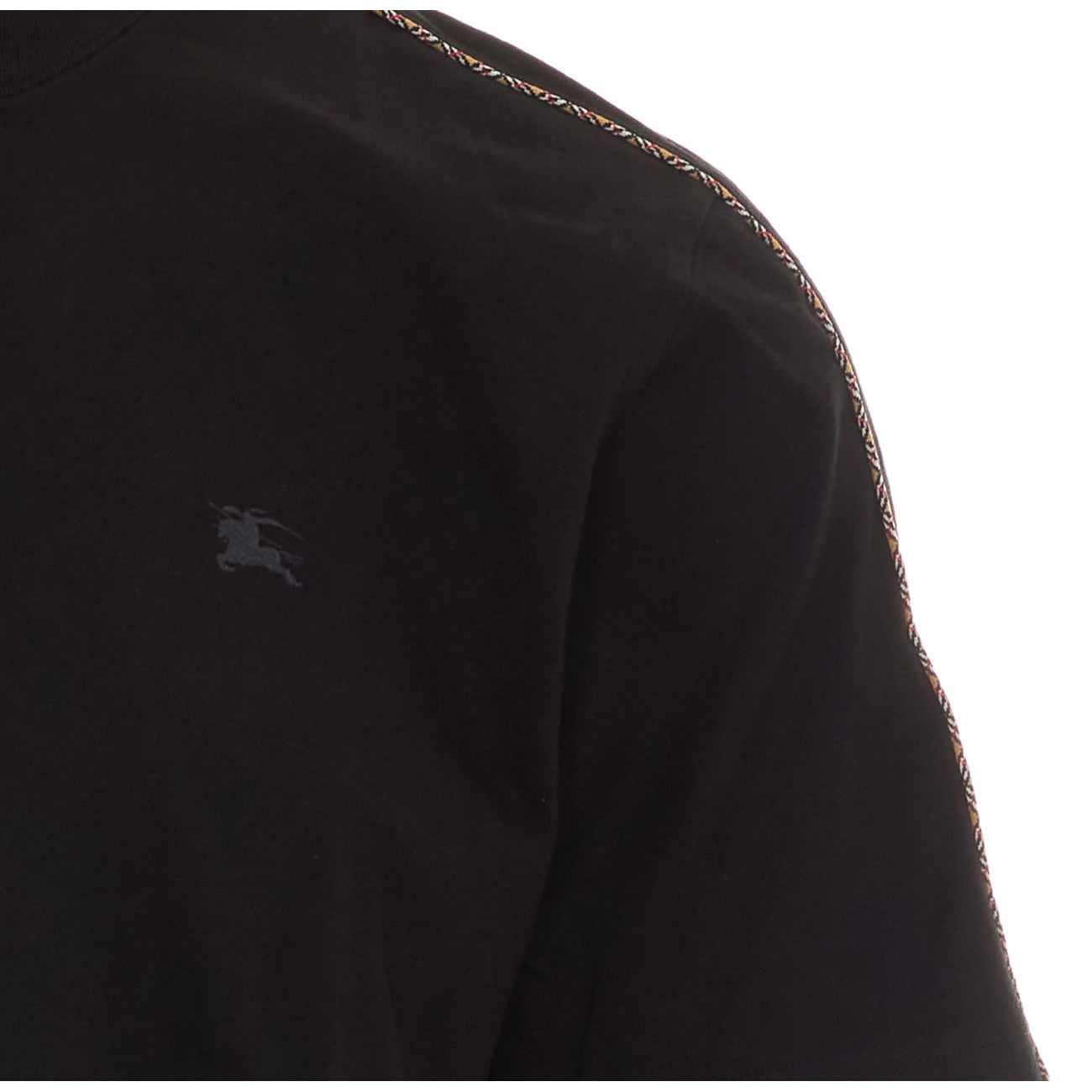 Burberry Men Checked Trim T-Shirt BURBERRY