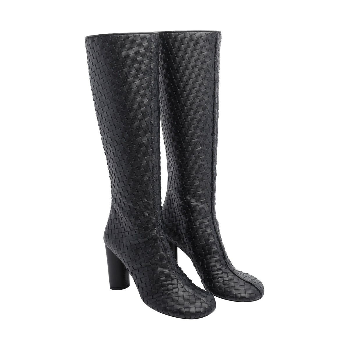 Bottega Veneta Women Cherry Boots With Braided Pattern BOTTEGA VENETA