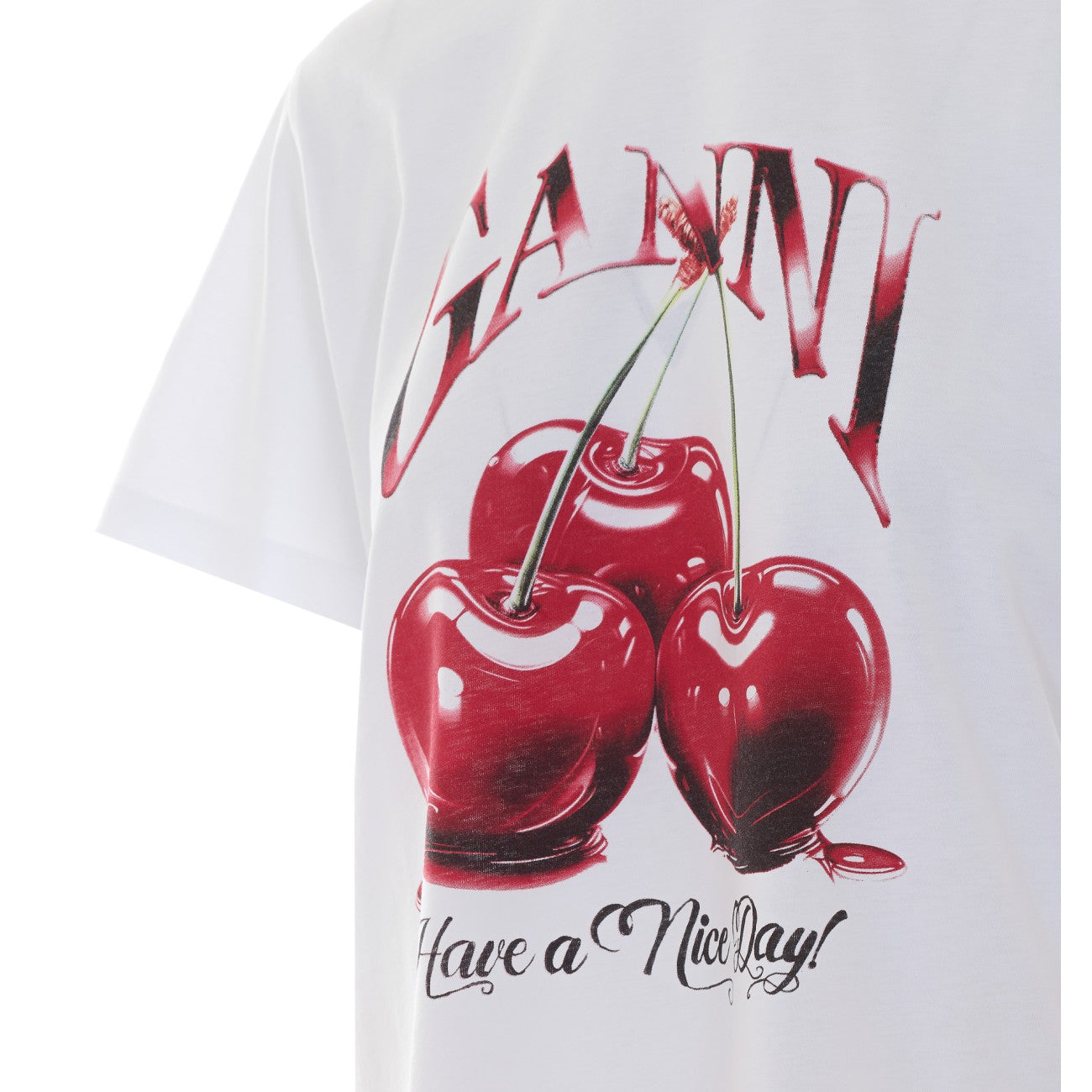 Ganni Women Cherry T-Shirt GANNI