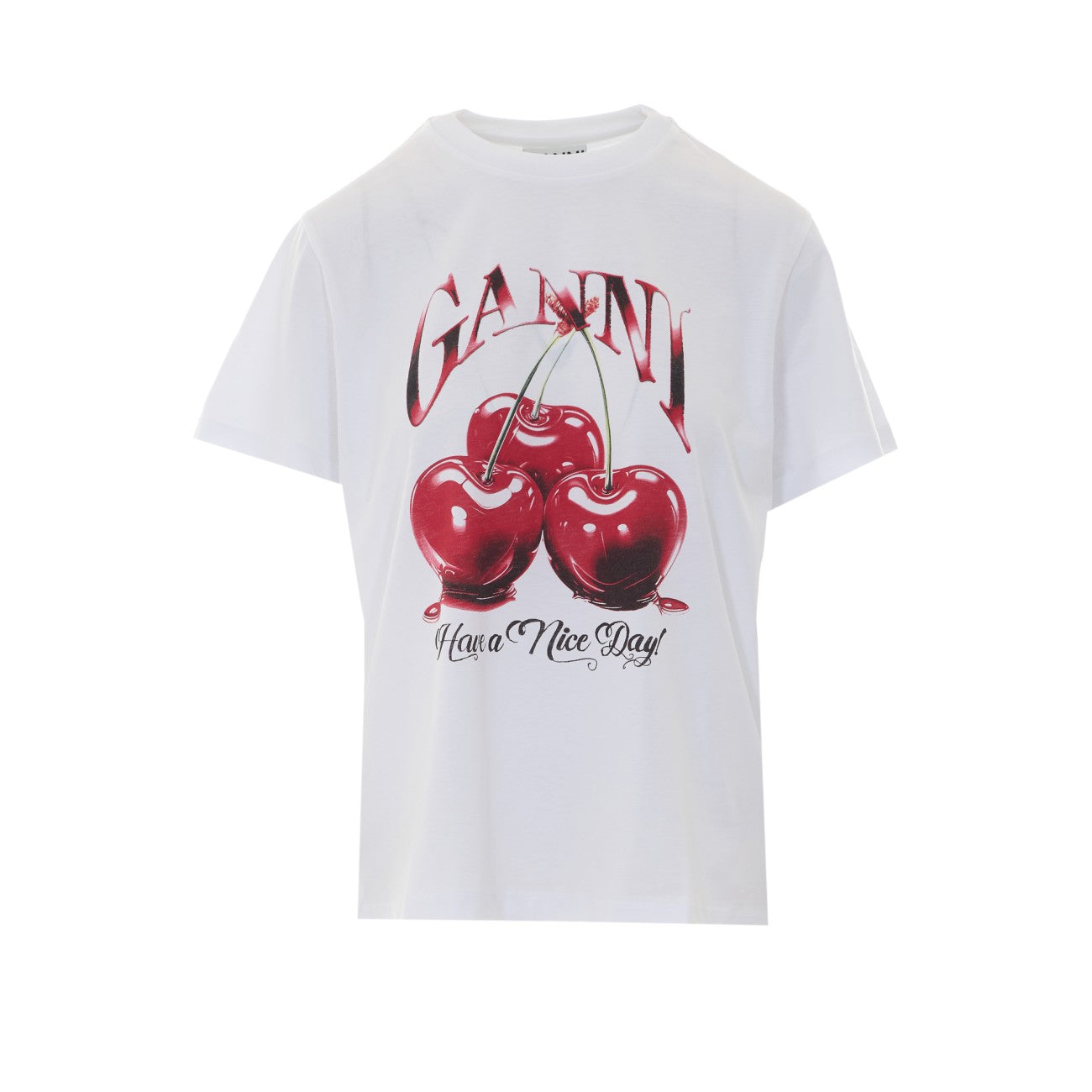 Ganni Women Cherry T-Shirt GANNI