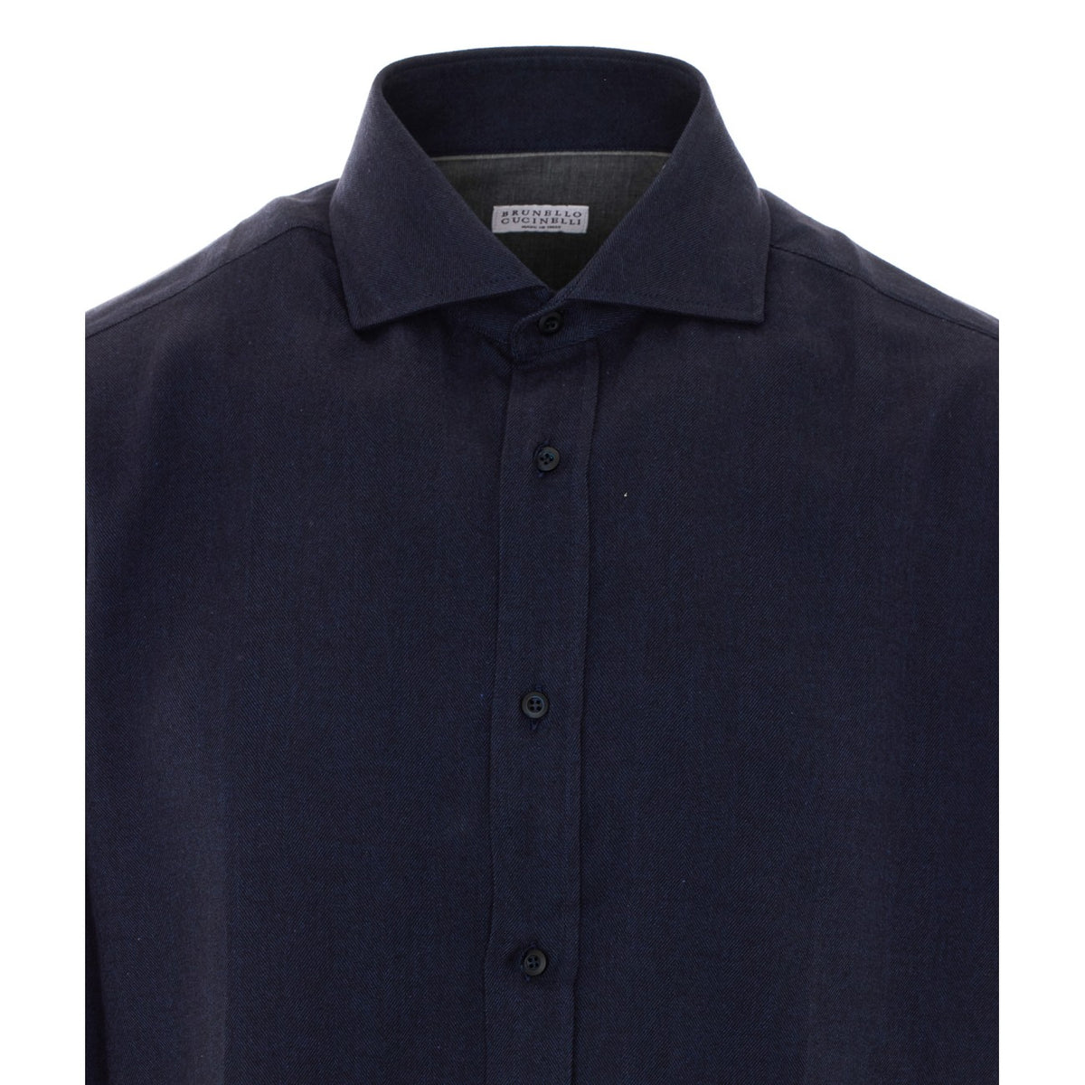 Brunello Cucinelli Men Chevron Flannel Shirt BRUNELLO CUCINELLI