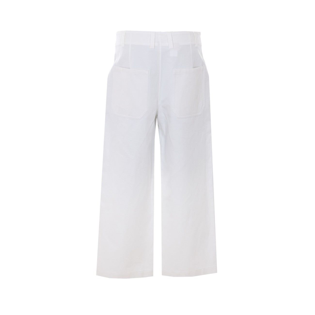 Brunello Cucinelli Women Chino Crop Trousers In Cotton And Linen Gabardine BRUNELLO CUCINELLI