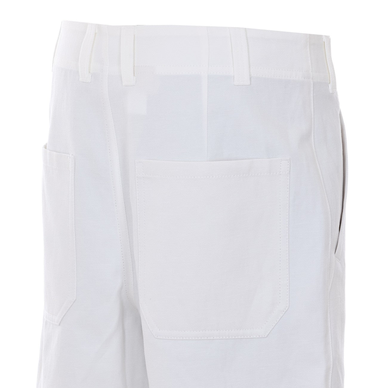 Brunello Cucinelli Women Chino Crop Trousers In Cotton And Linen Gabardine BRUNELLO CUCINELLI