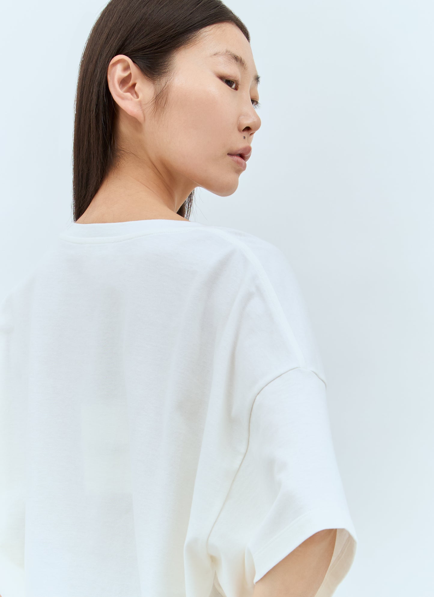 Chloé Women Cropped Boxy Logo T-Shirt CHLOE