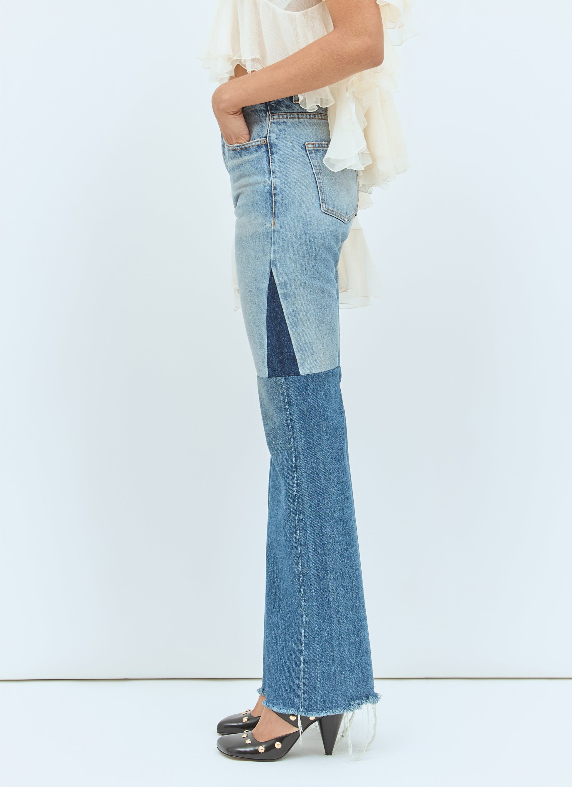 Chloé Women Flared Patchwork Jeans CHLOE