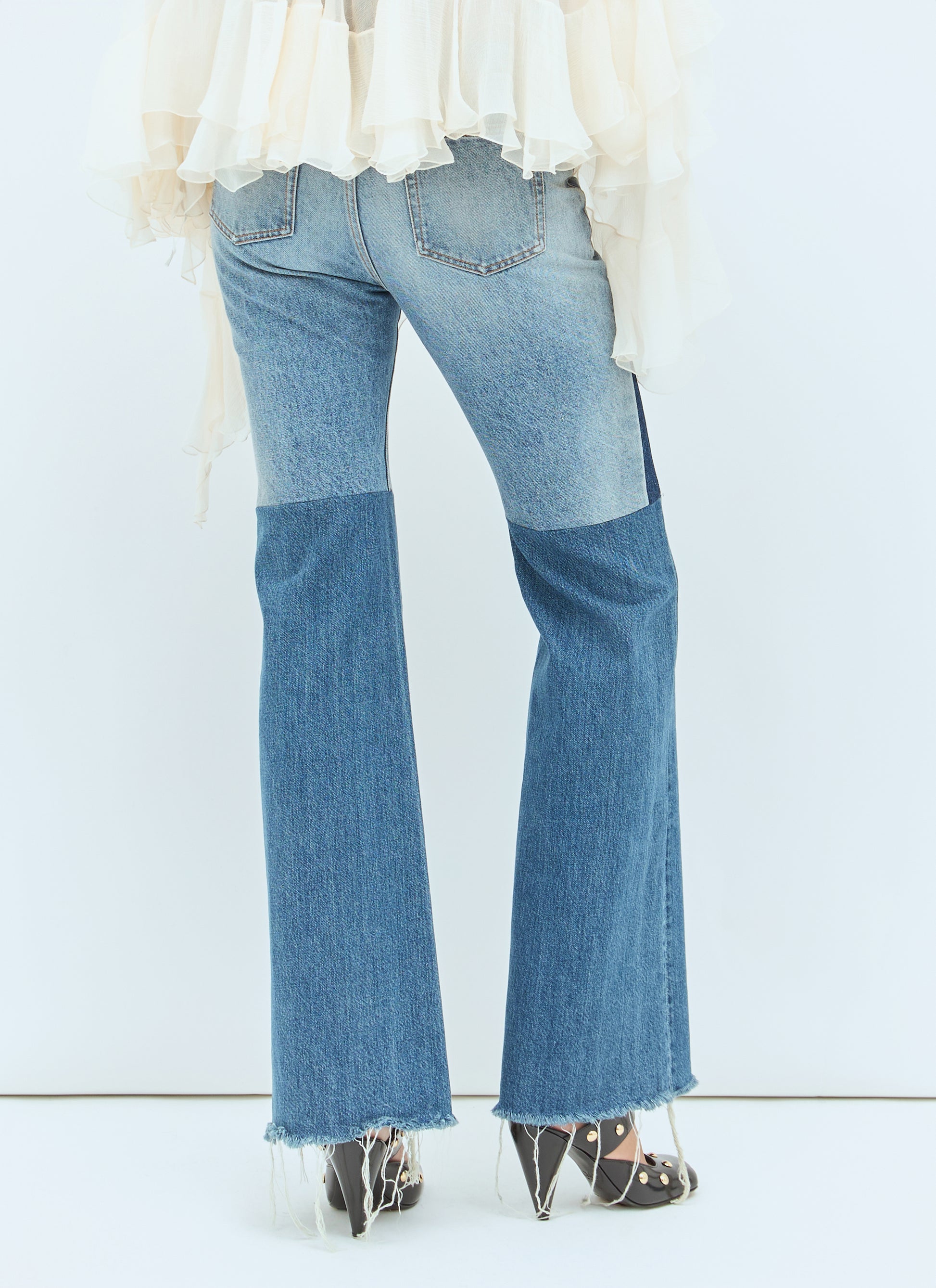 Chloé Women Flared Patchwork Jeans CHLOE