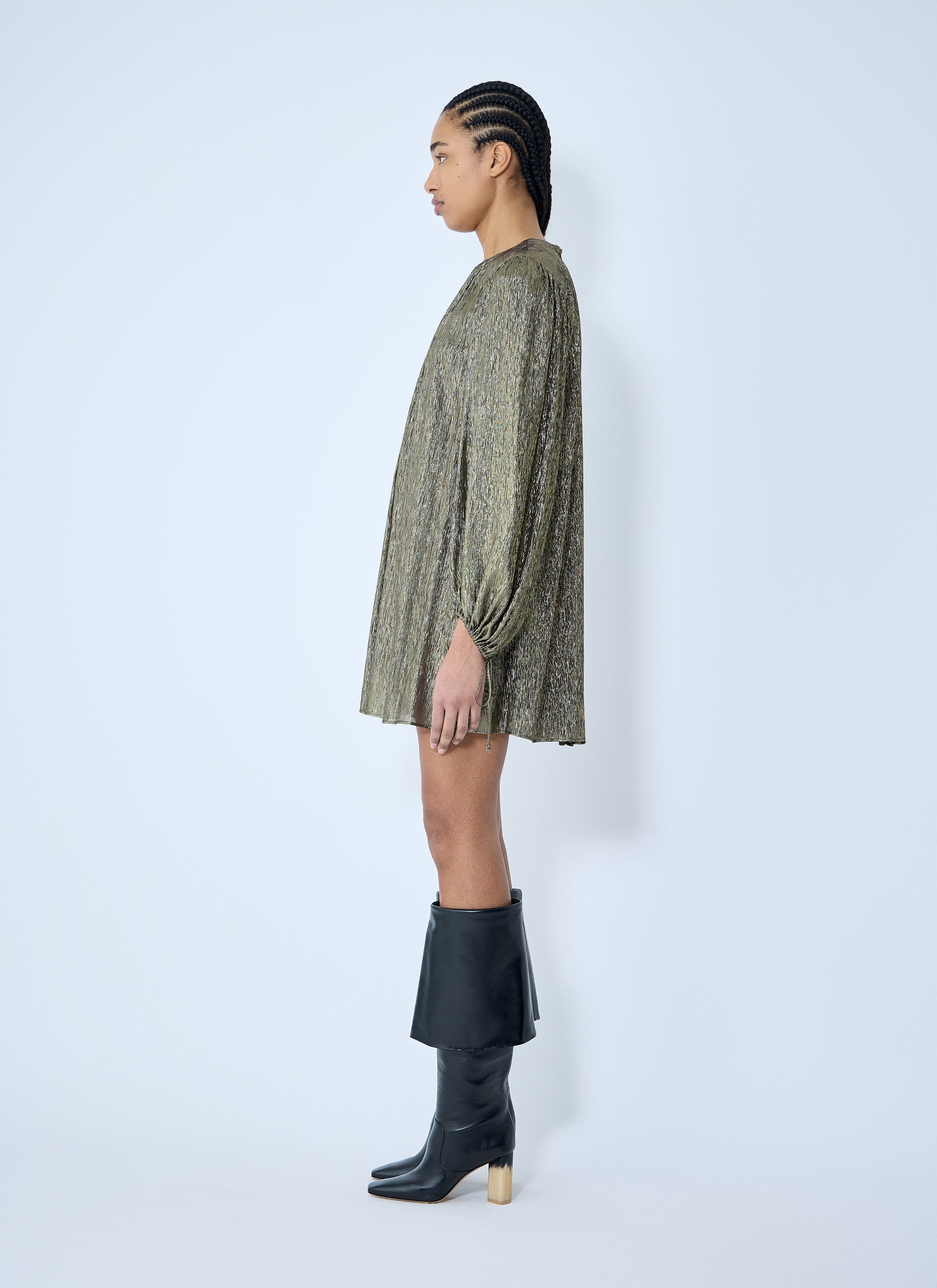 Chloé Women Gathered Silk Crêpon Mini Dress CHLOE