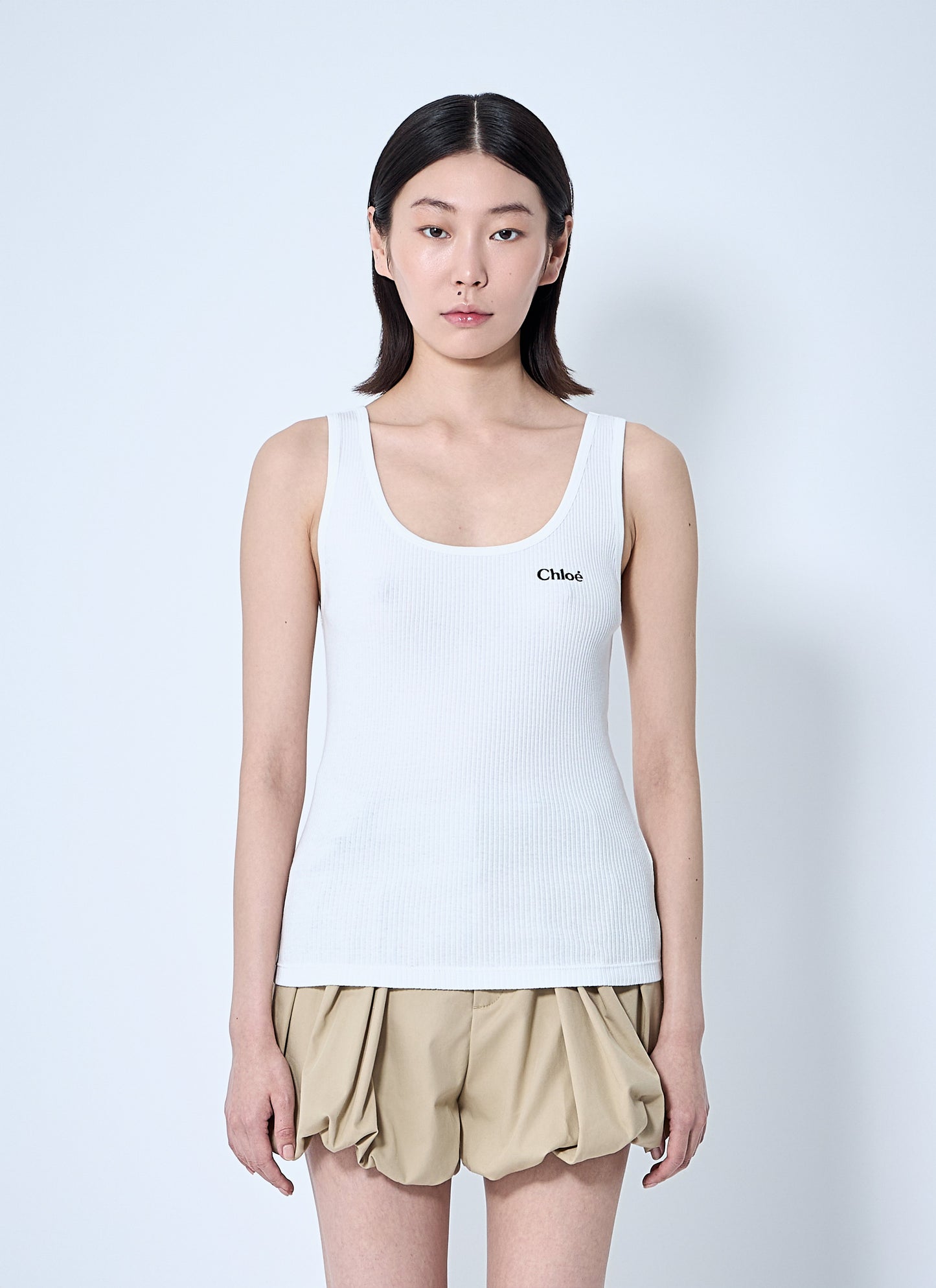 Chloé Women Logo Motif Tank Top CHLOE
