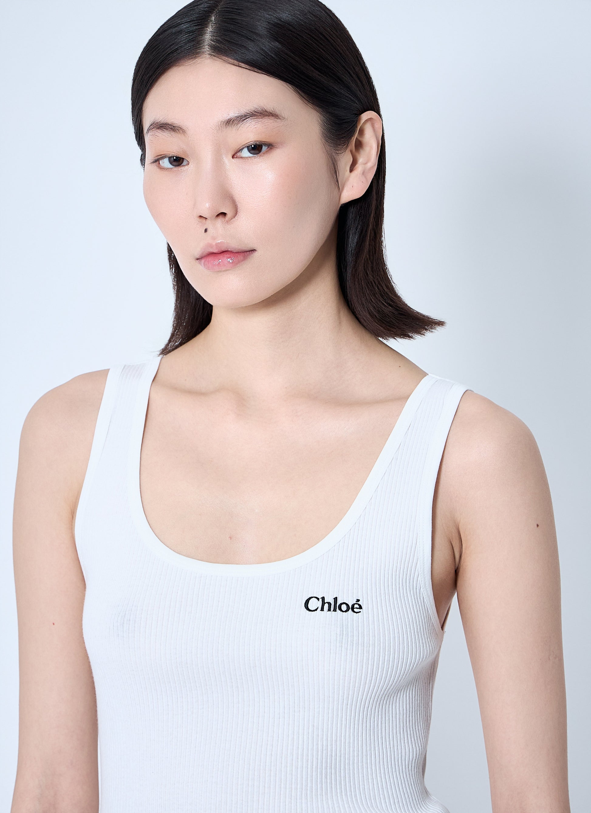 Chloé Women Logo Motif Tank Top CHLOE