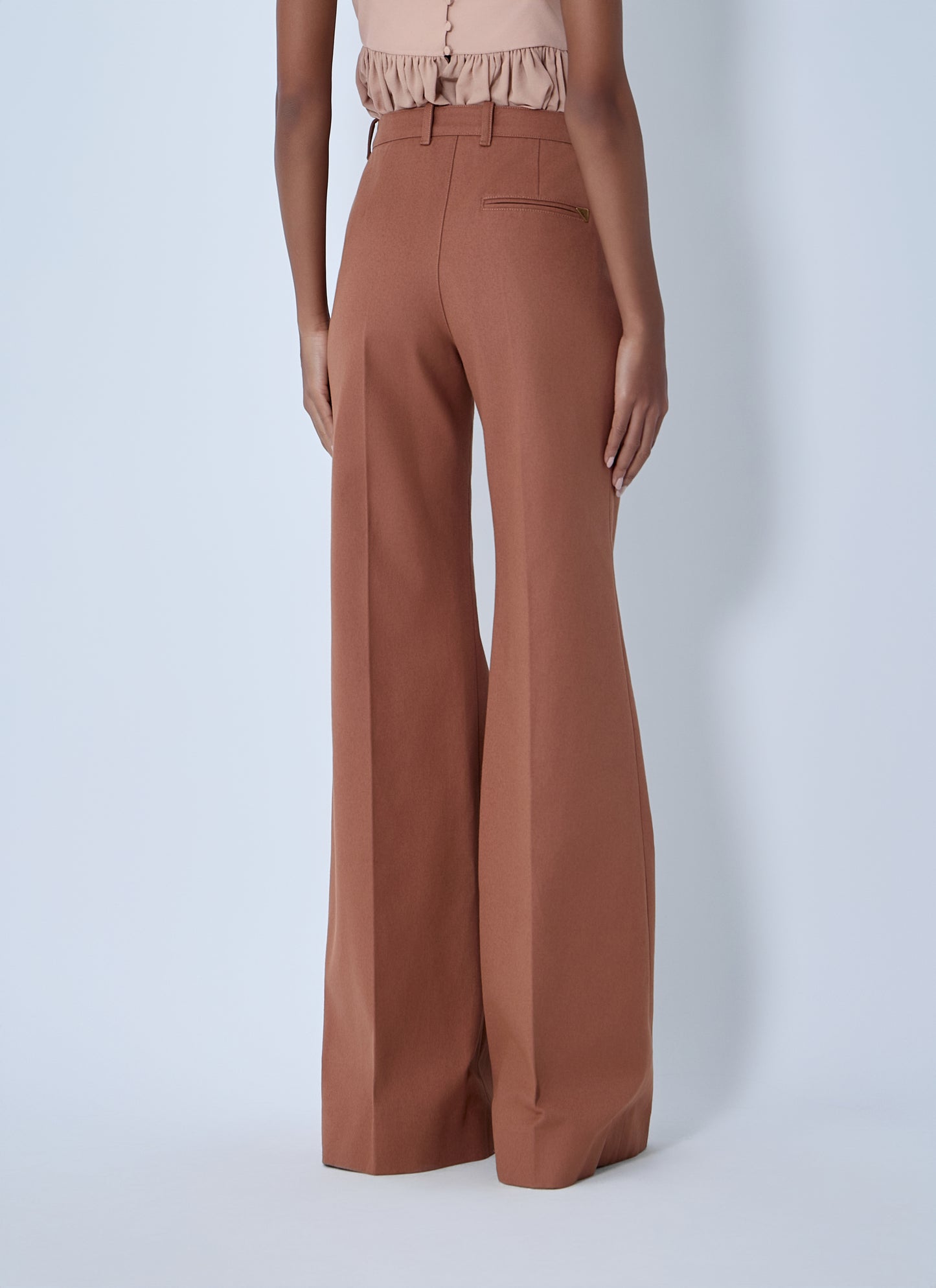Chloé Women Flared Cotton Canvas Pants CHLOE