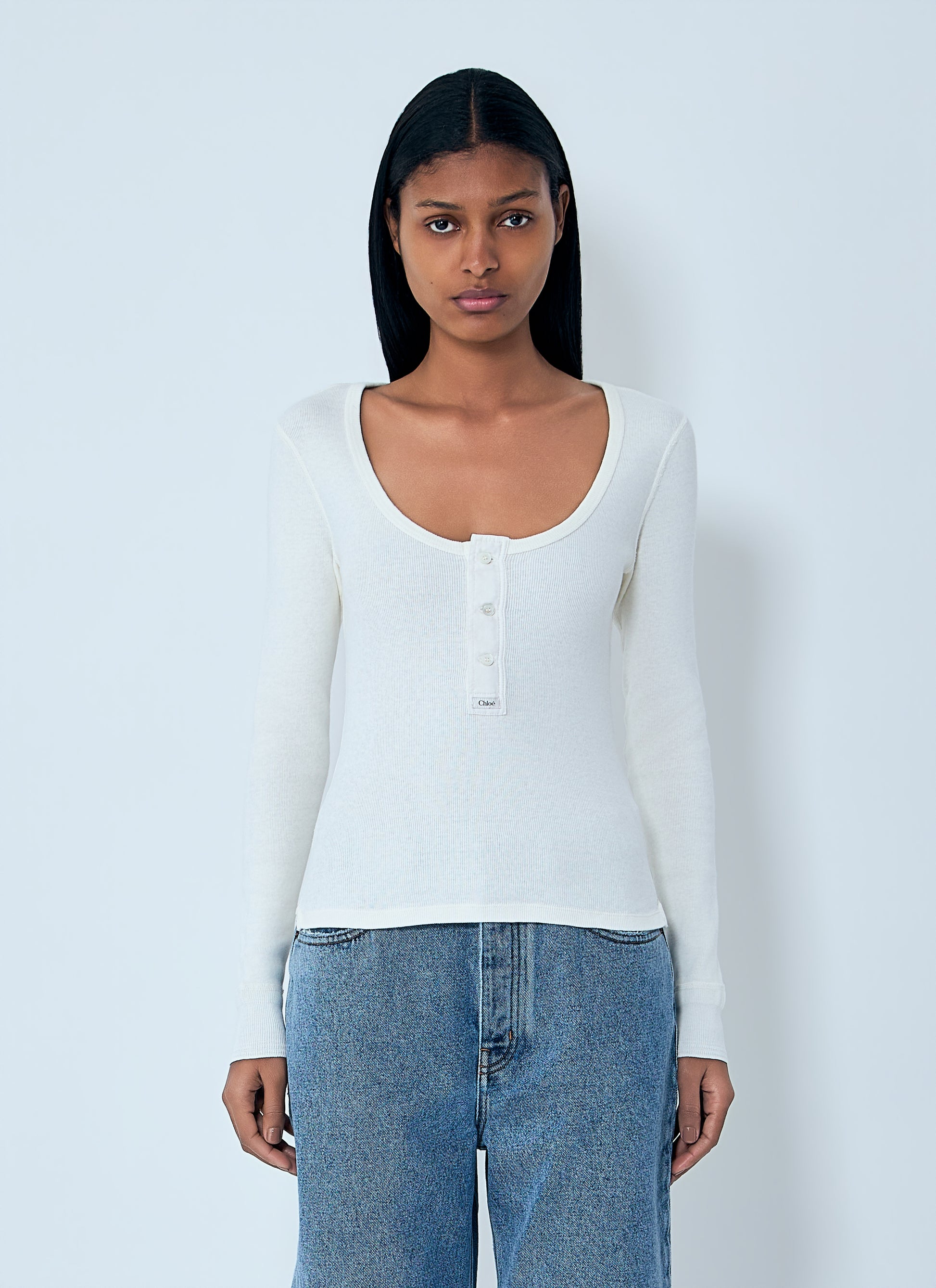 Chloé Women Henley T-Shirt CHLOE