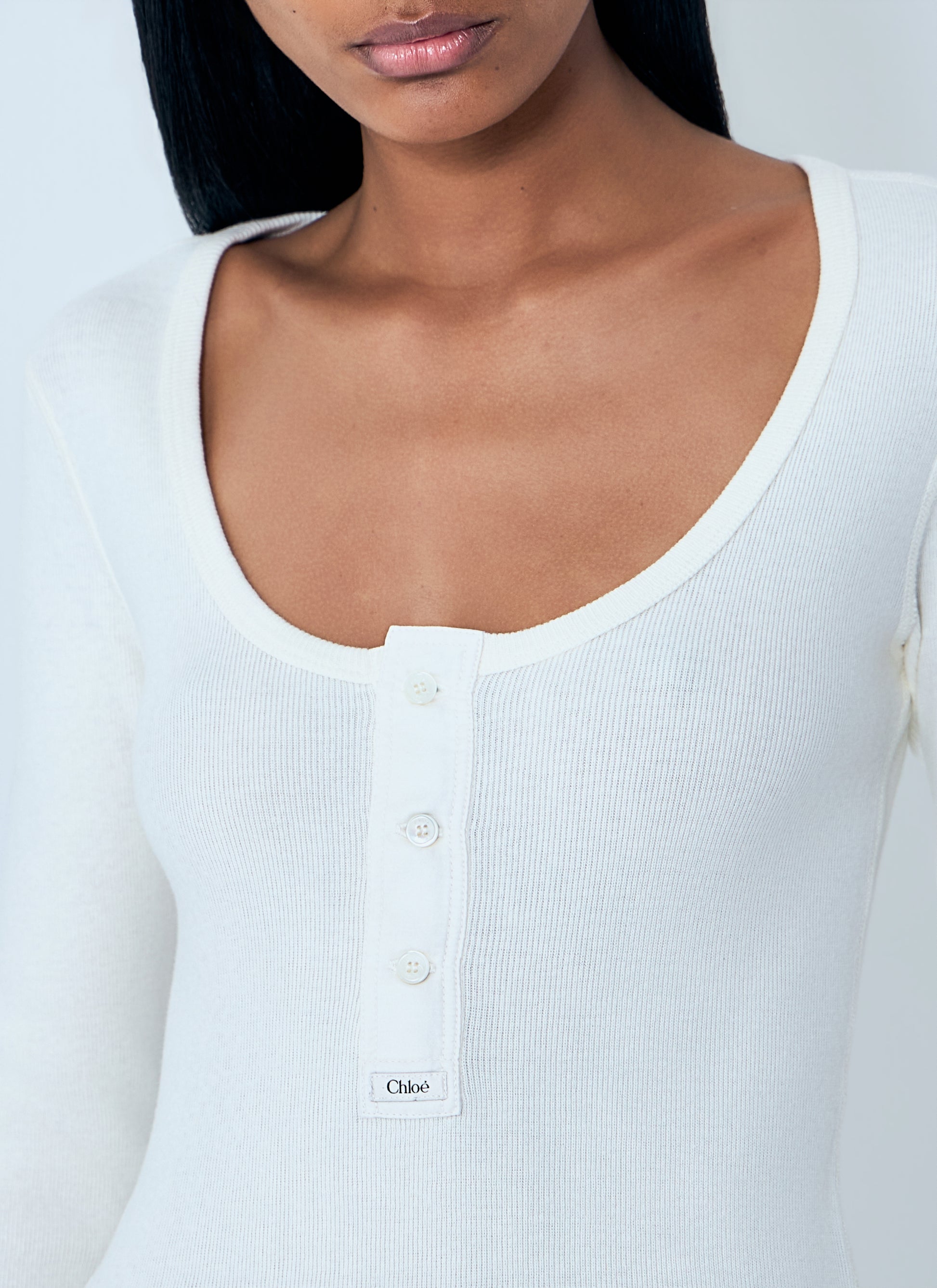 Chloé Women Henley T-Shirt CHLOE