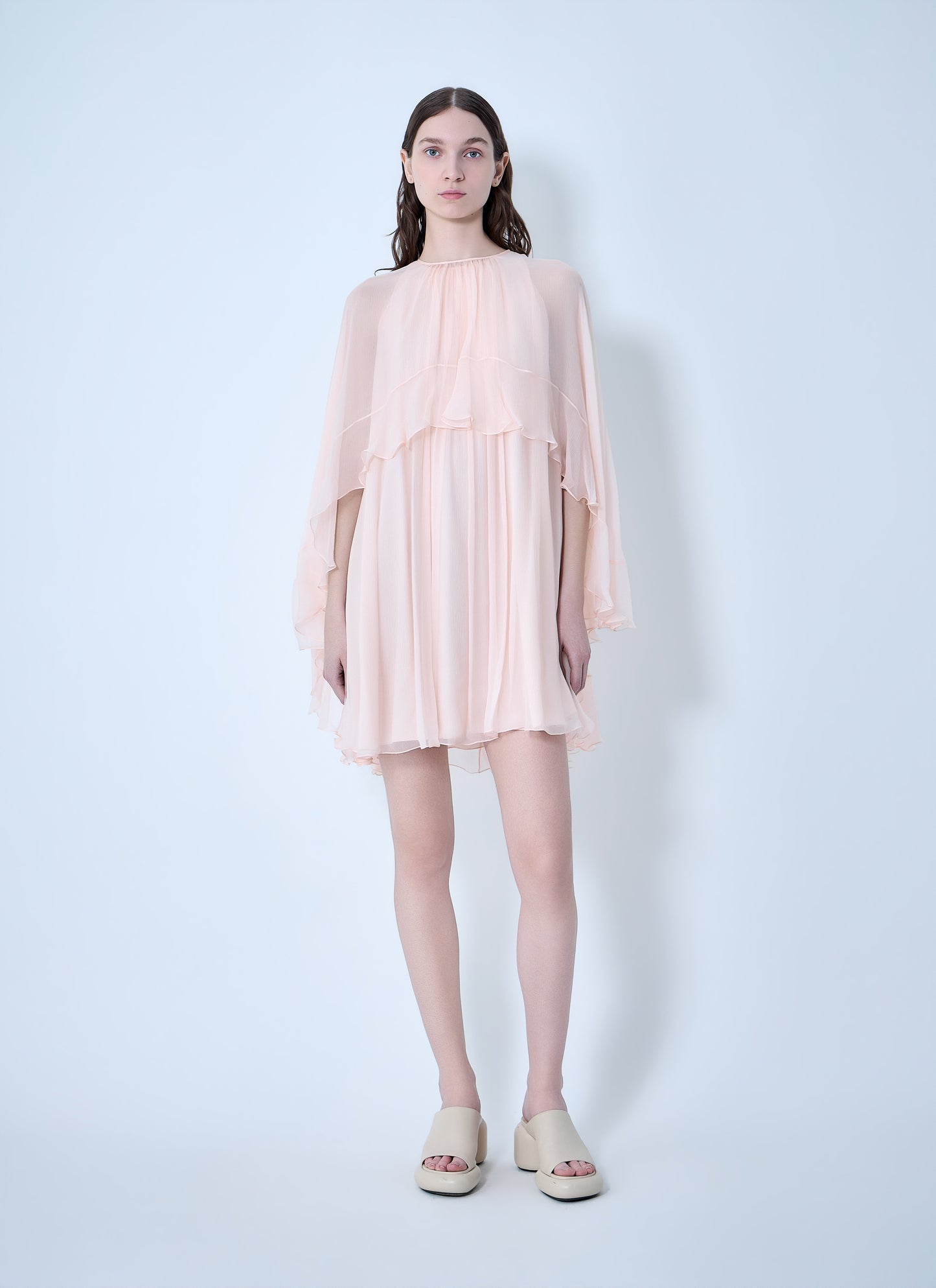 Chloé Women Silk Thin-Strap Long Dress CHLOE