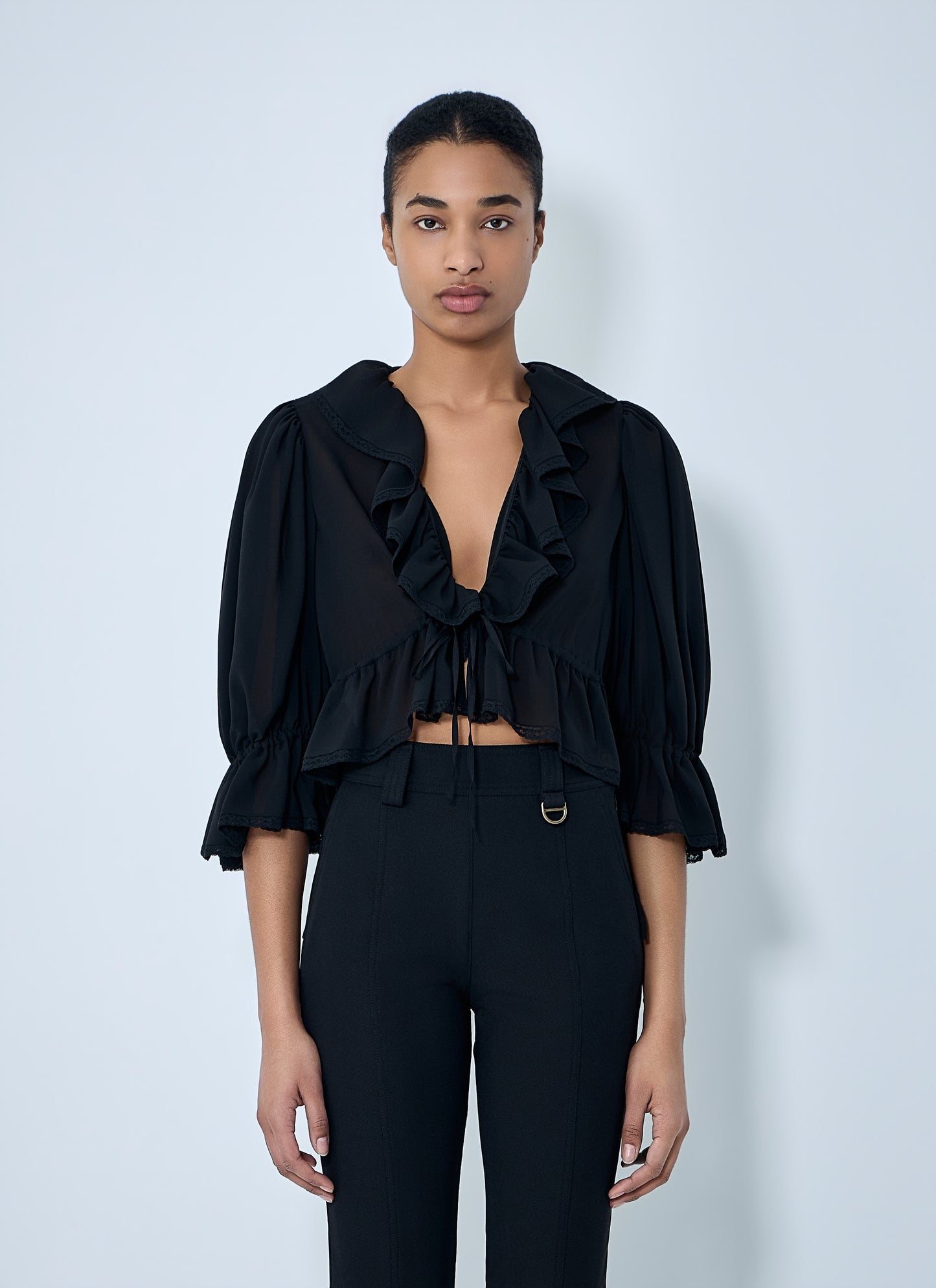 Chloé Women Ruffled-Detail Top CHLOE