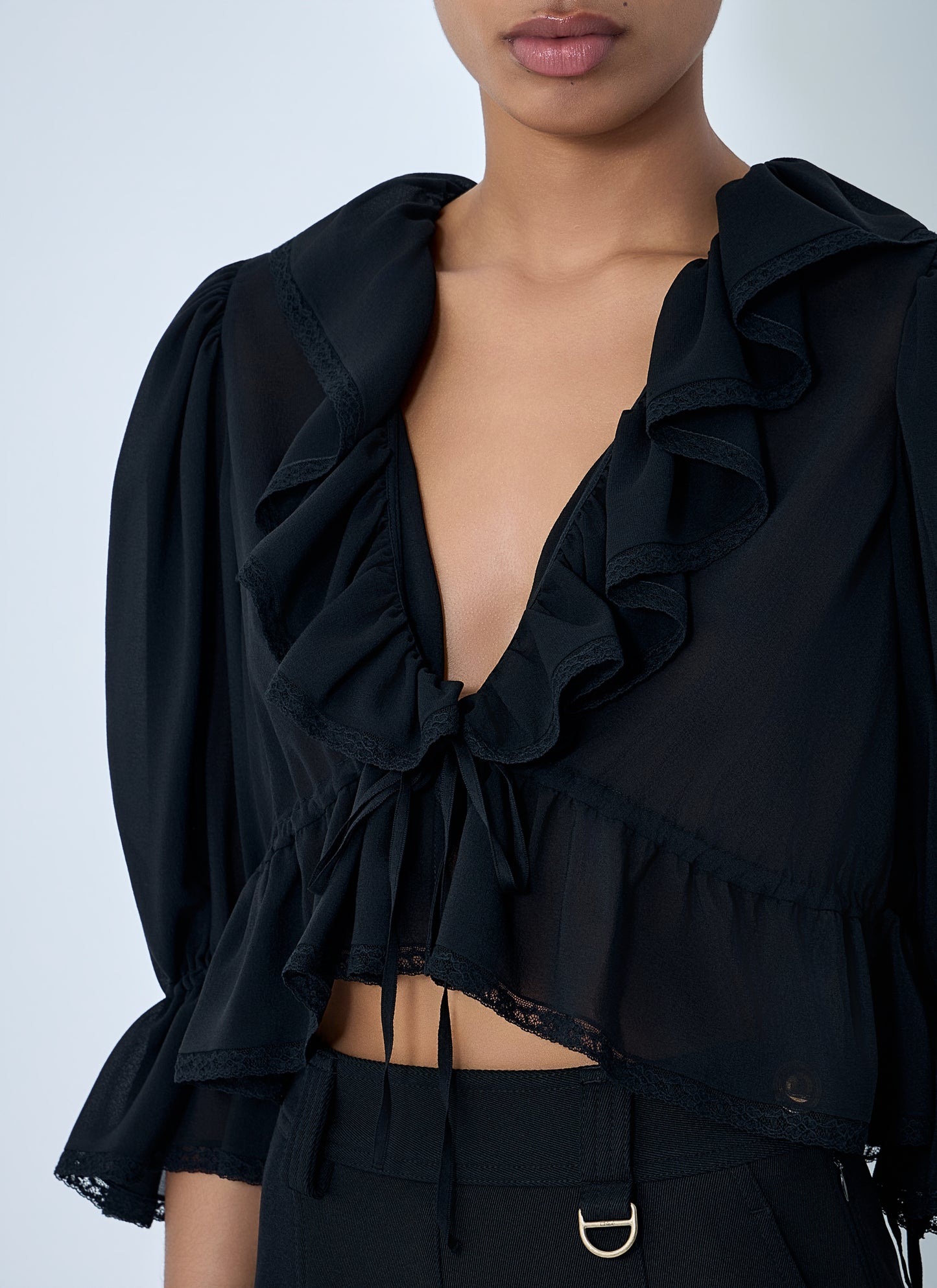 Chloé Women Ruffled-Detail Top CHLOE