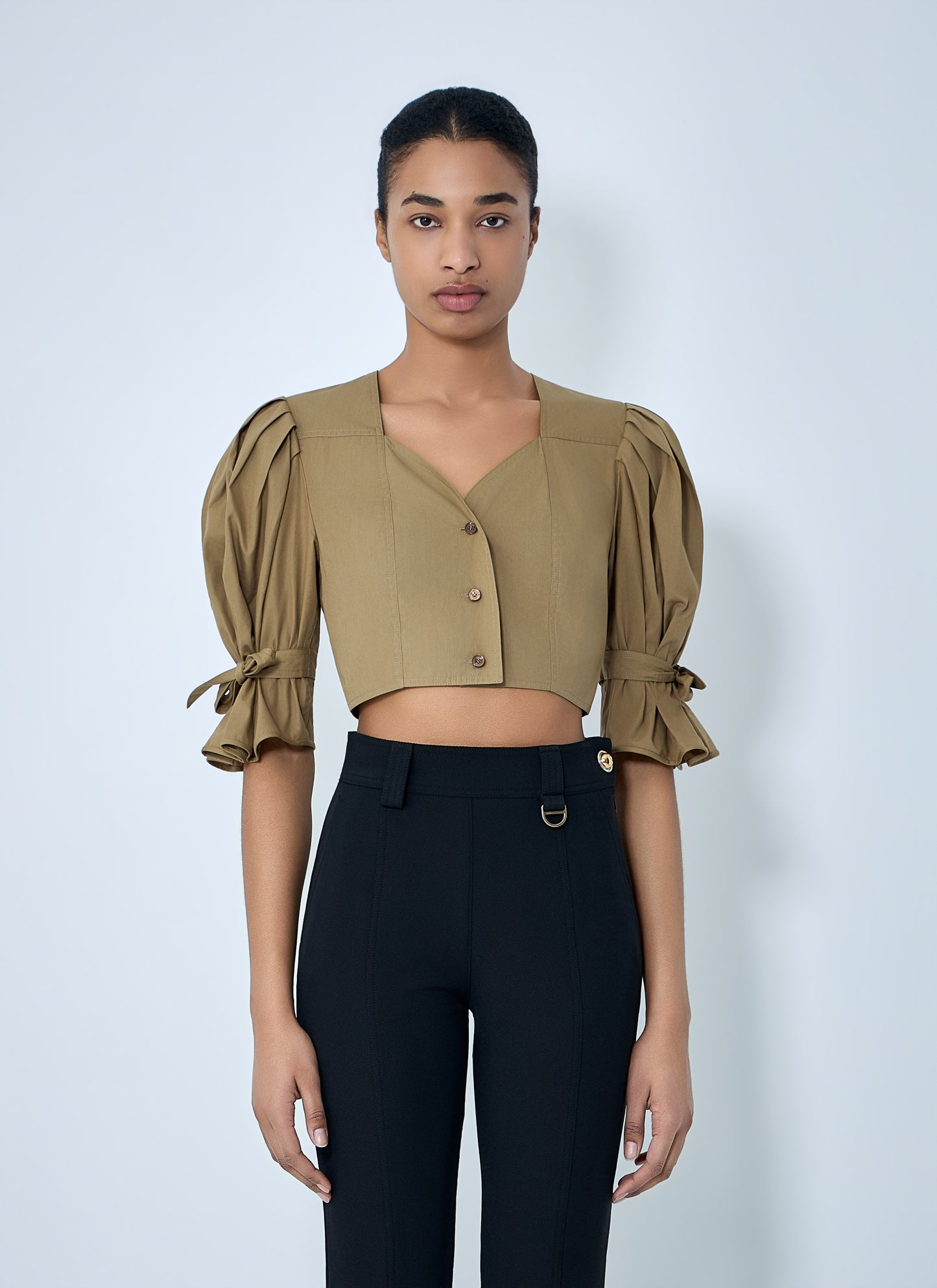 Chloé Women Structured Cropped Blouse CHLOE