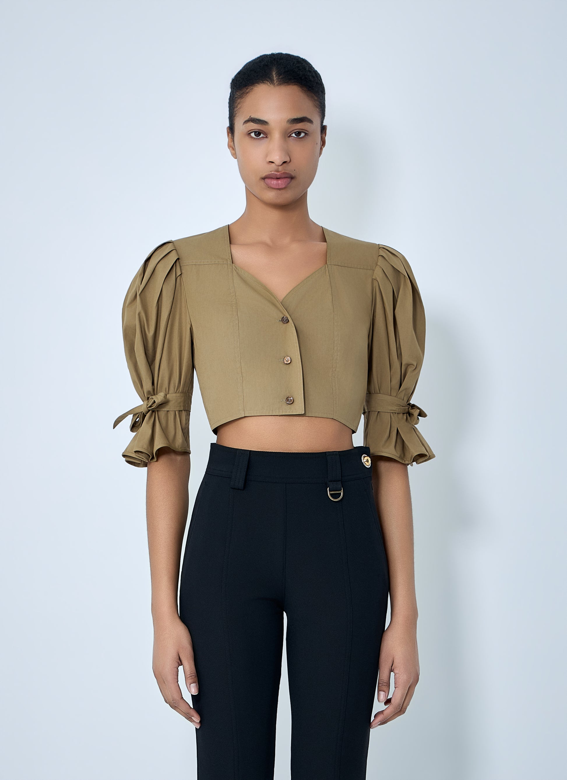 Chloé Women Structured Cropped Blouse CHLOE