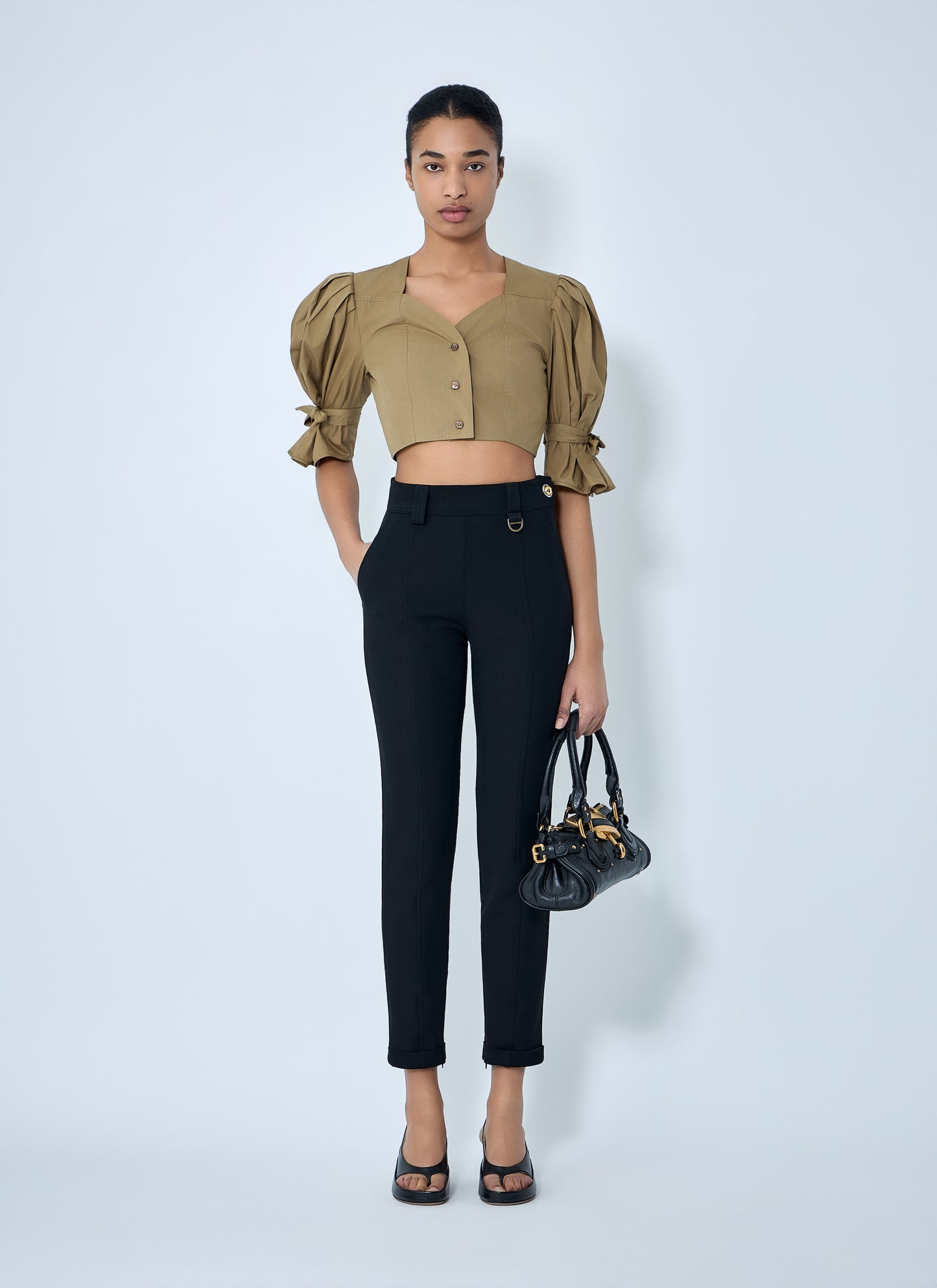 Chloé Women Structured Cropped Blouse CHLOE