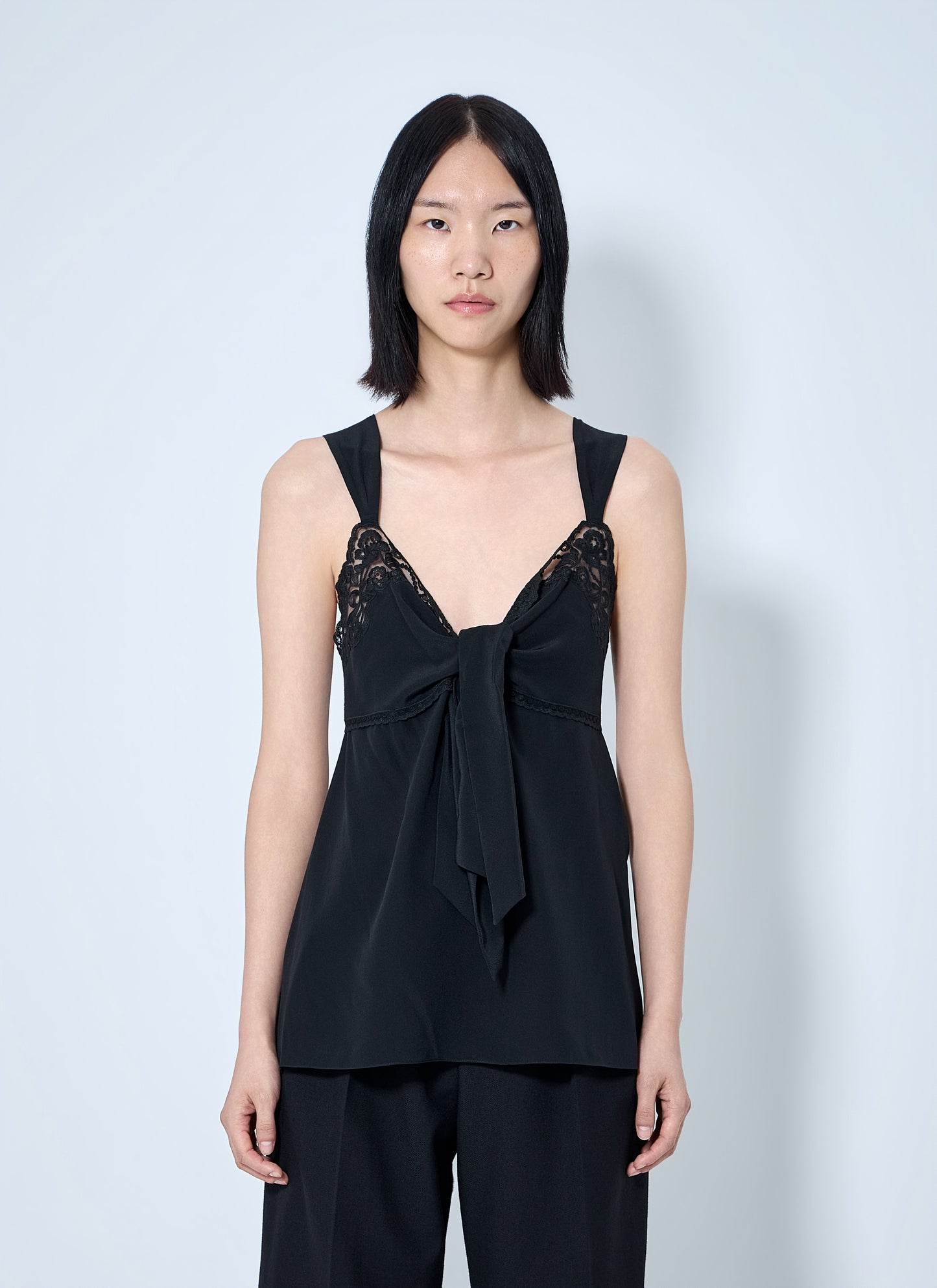 Chloé Women Lace-Trim Silk Crêpe Camisole CHLOE