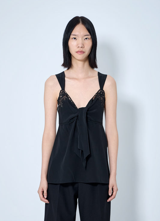 Chloé Women Lace-Trim Silk Crêpe Camisole CHLOE