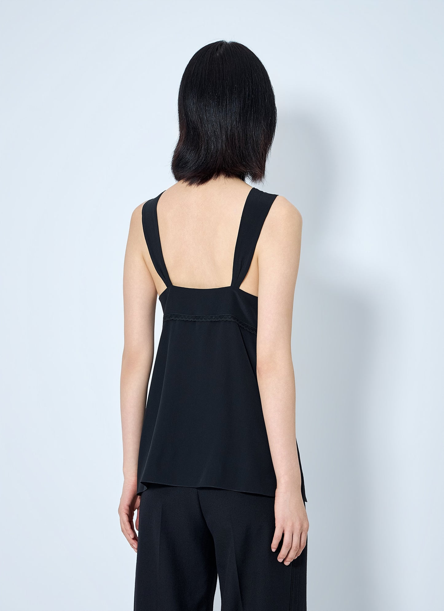 Chloé Women Lace-Trim Silk Crêpe Camisole CHLOE