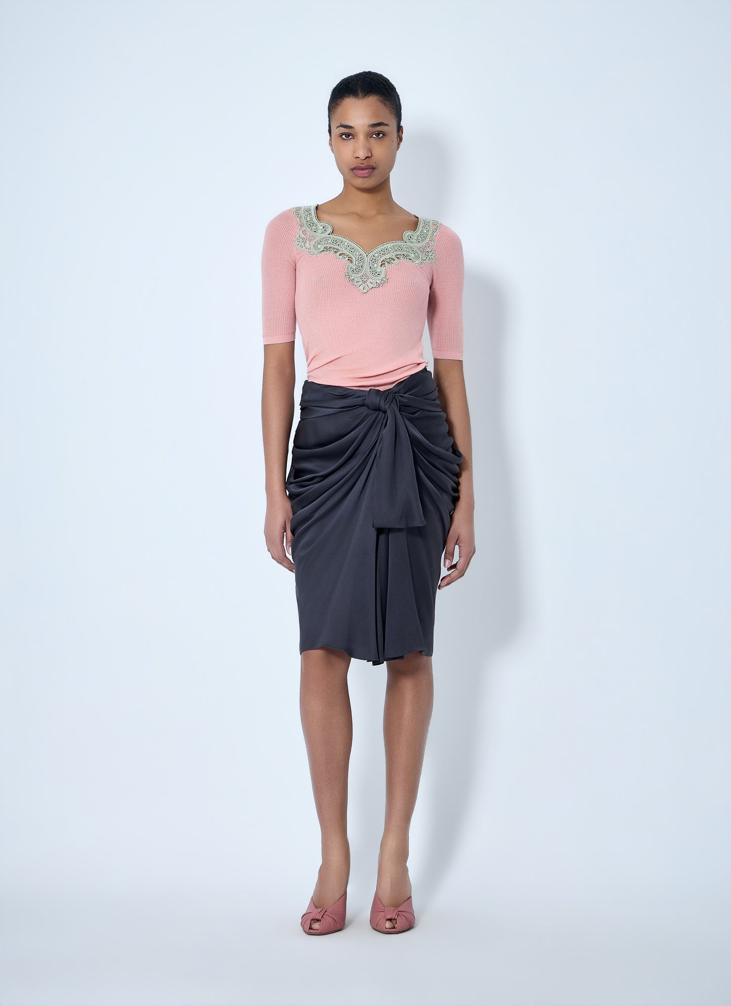 Chloé Women Draped Knot Detail Skirt CHLOE