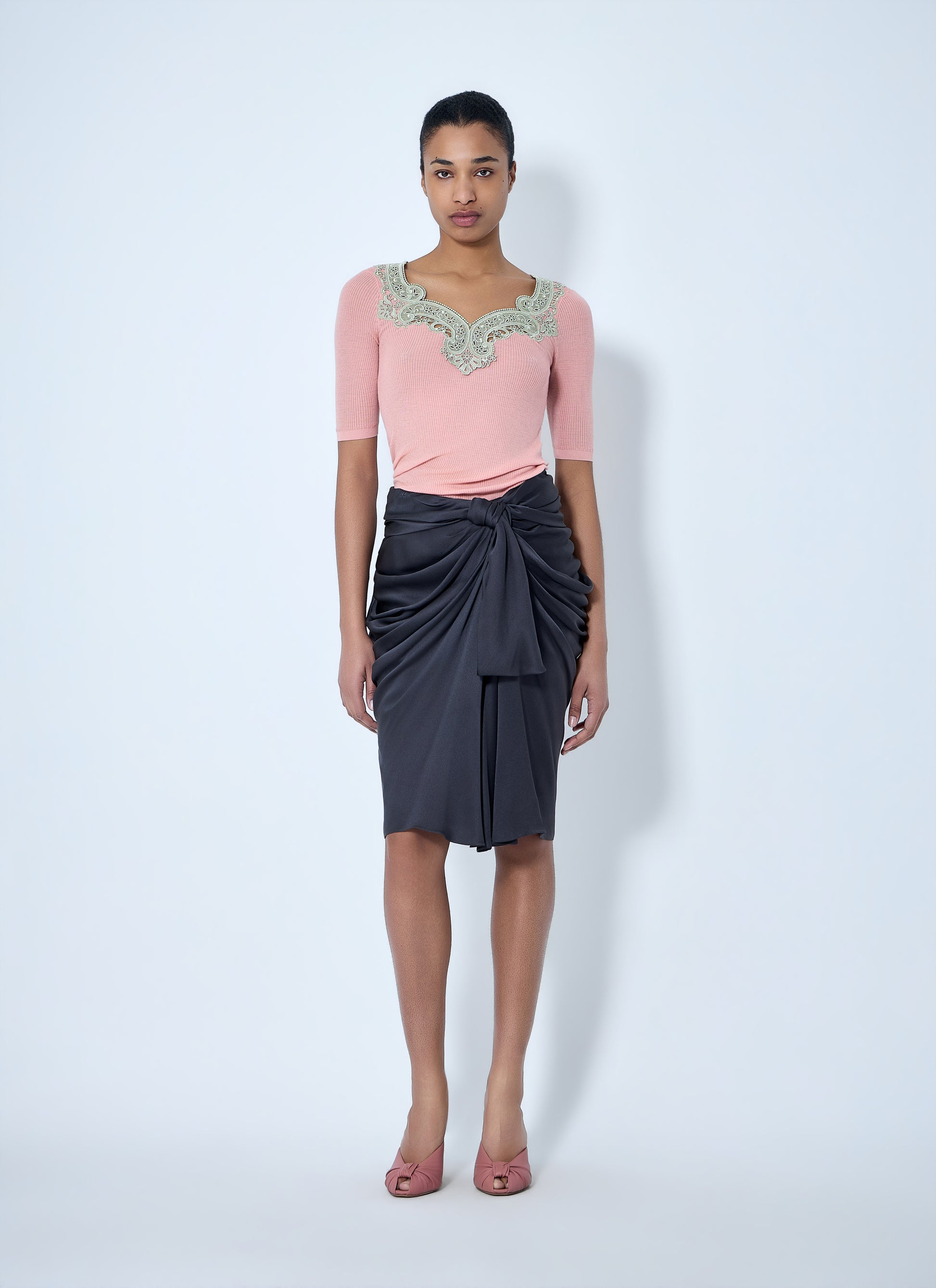 Chloé Women Draped Knot Detail Skirt CHLOE