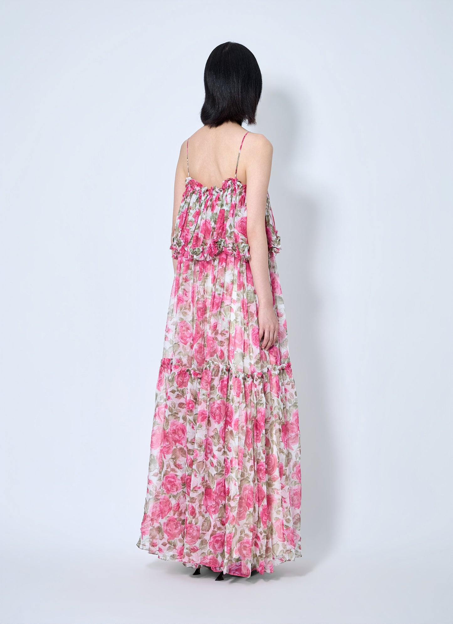 Chloé Women Long Silk Muslin Dress CHLOE