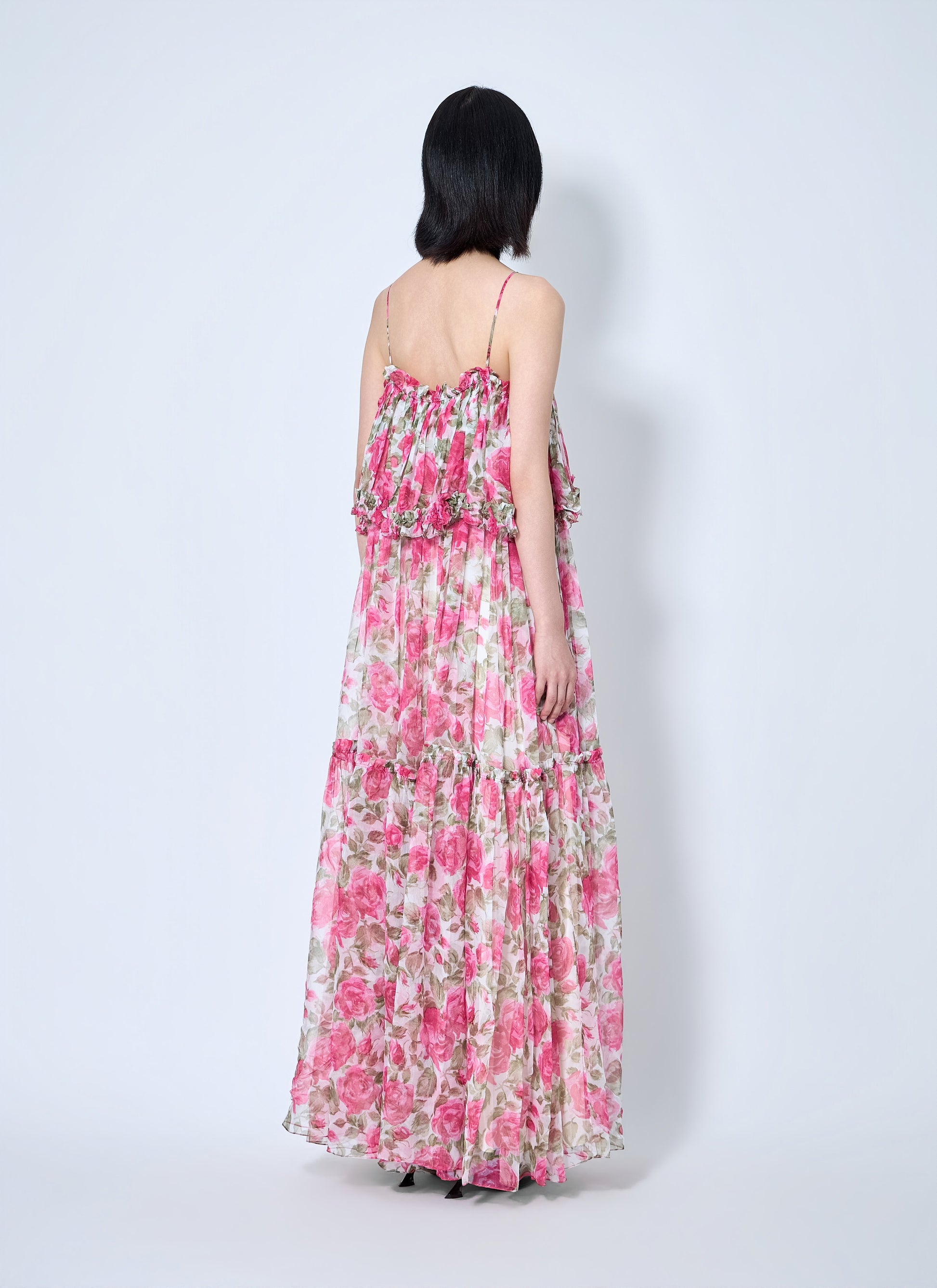 Chloé Women Long Silk Muslin Dress CHLOE