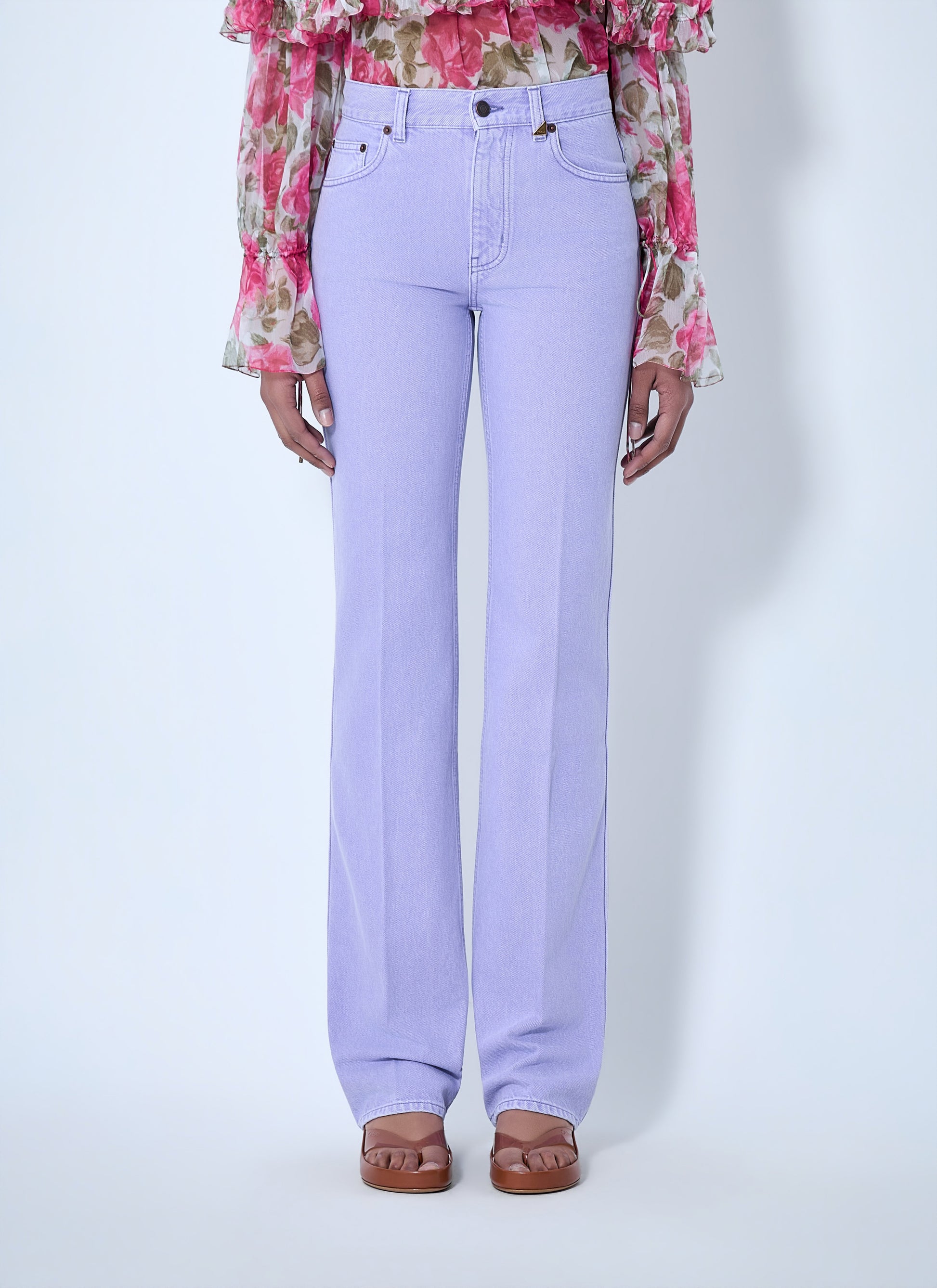 Chloé Women High-Rise Flared Denim Trousers CHLOE