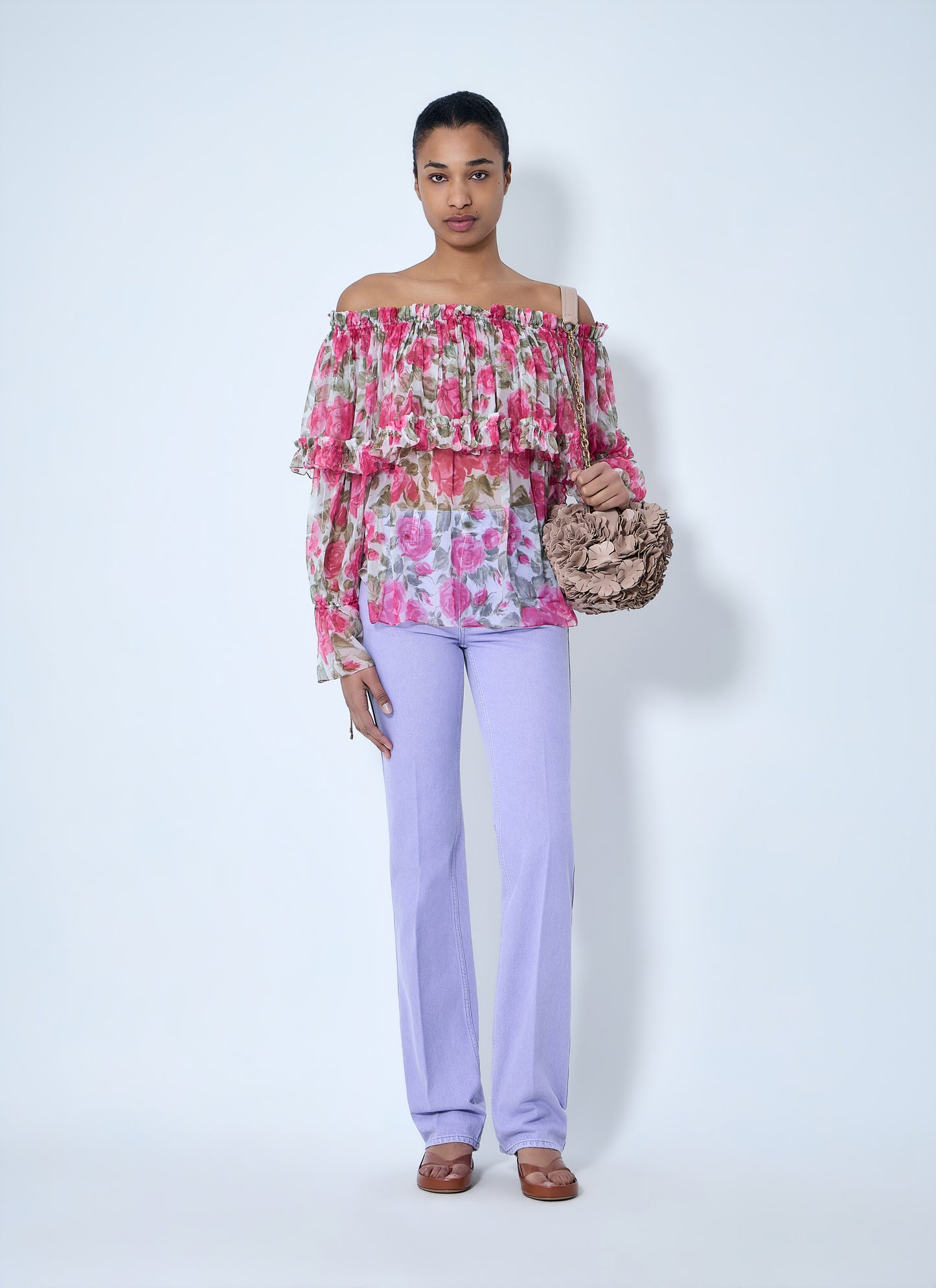 Chloé Women High-Rise Flared Denim Trousers CHLOE