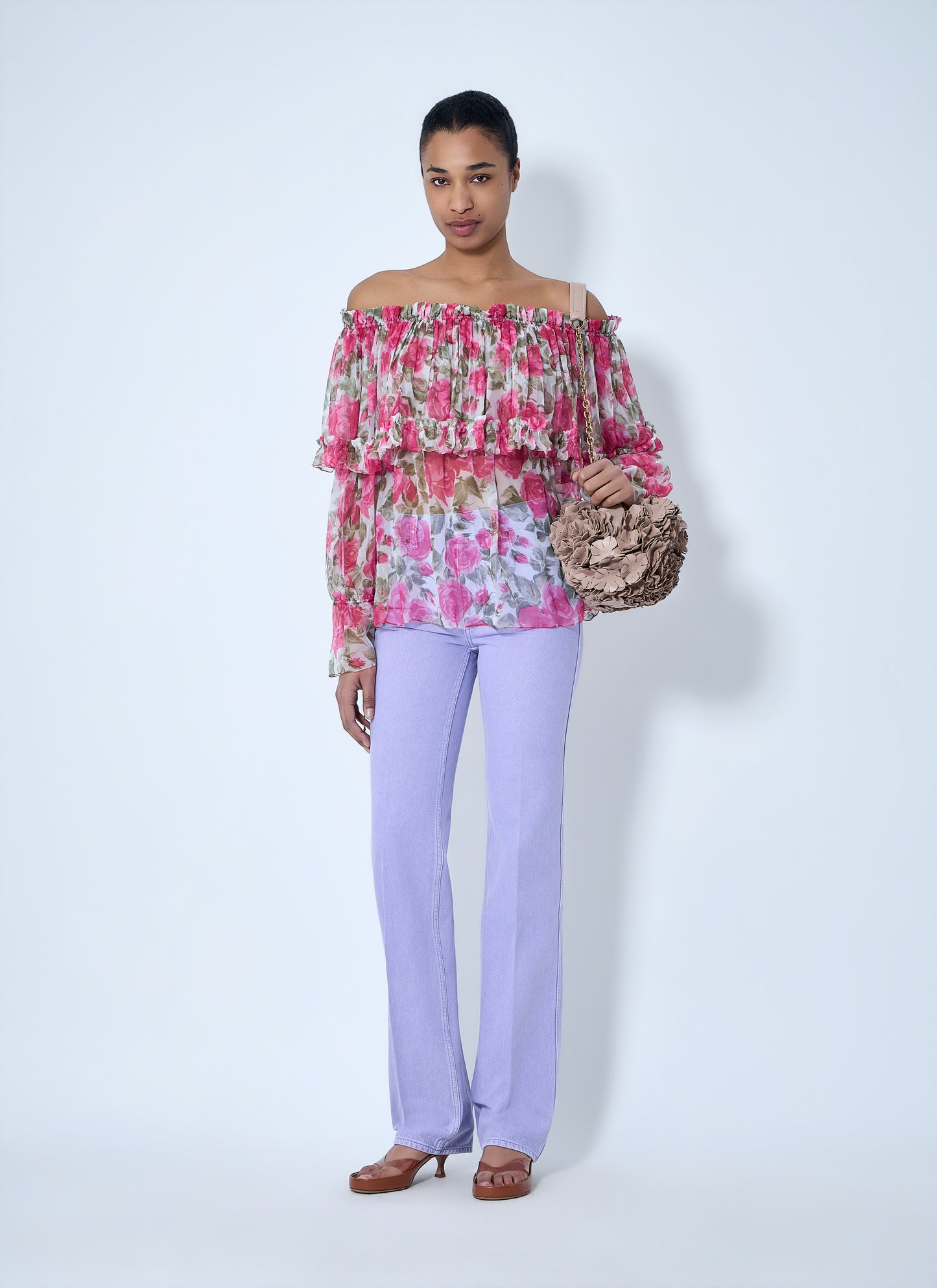 Chloé Women Off-Shoulder Floral Blouse CHLOE