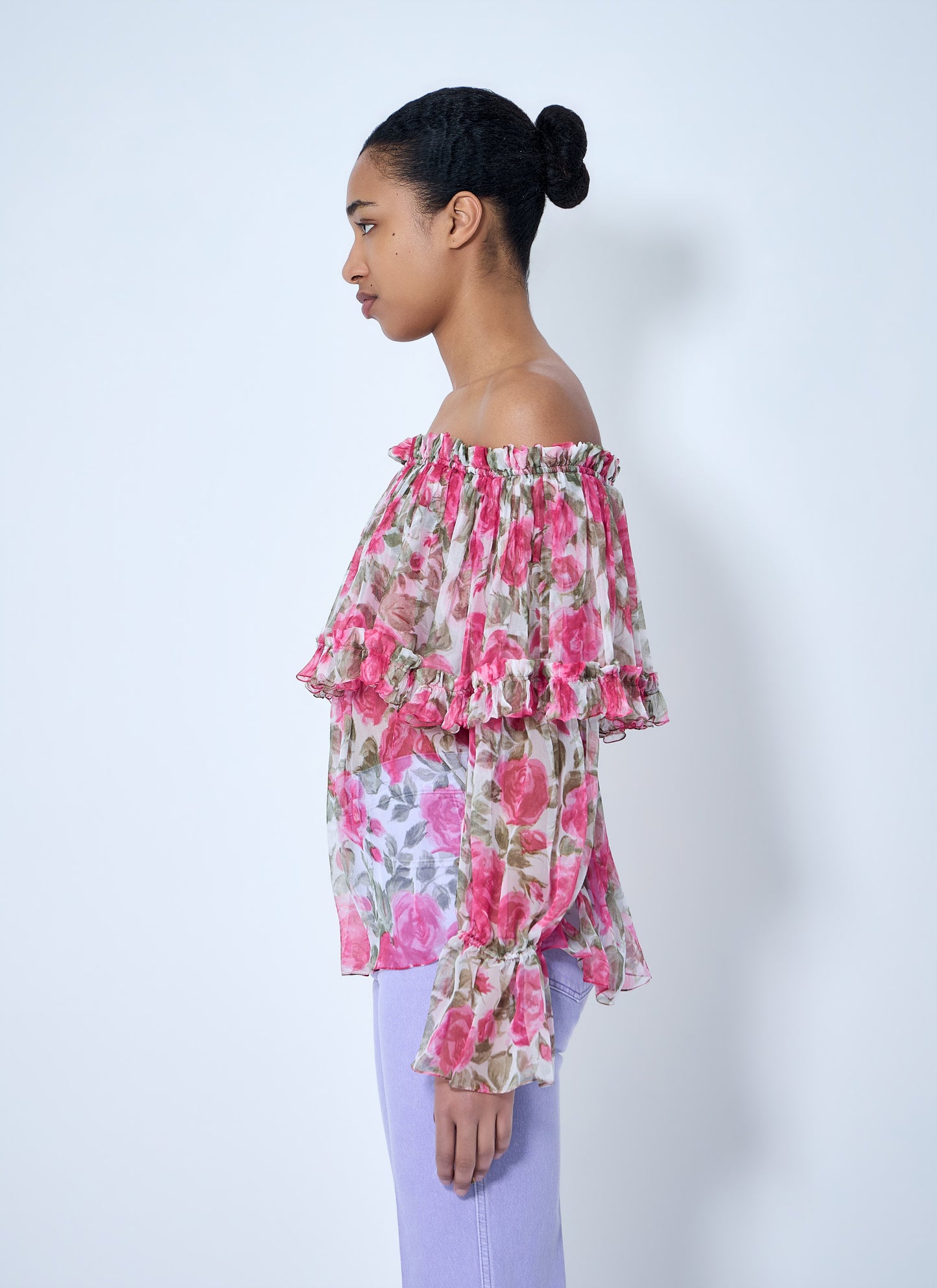 Chloé Women Off-Shoulder Floral Blouse CHLOE