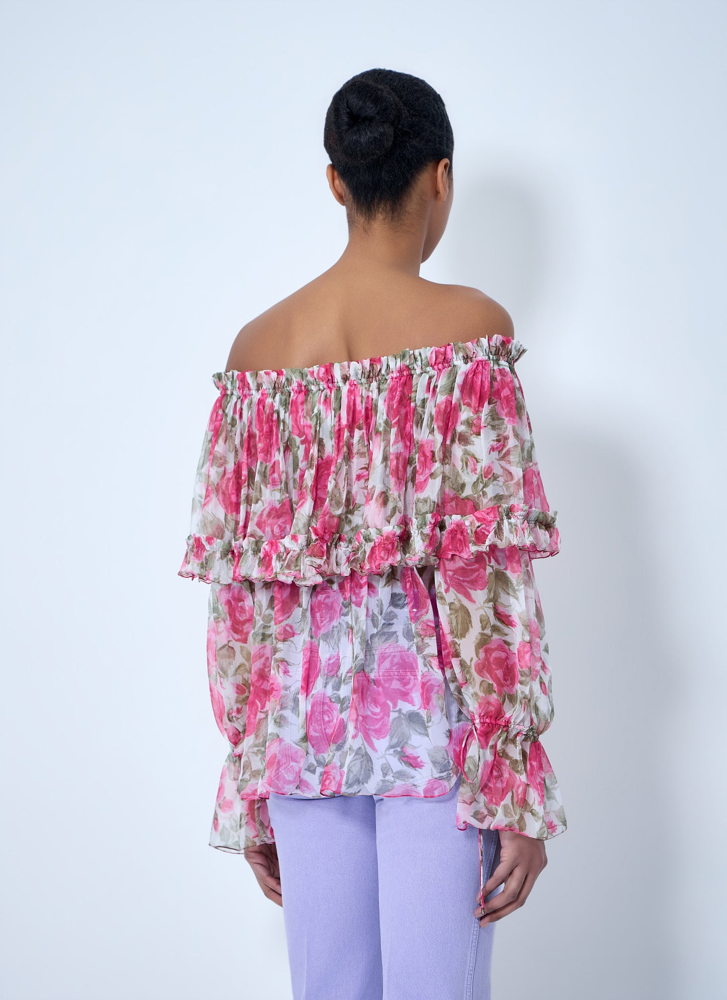 Chloé Women Off-Shoulder Floral Blouse CHLOE