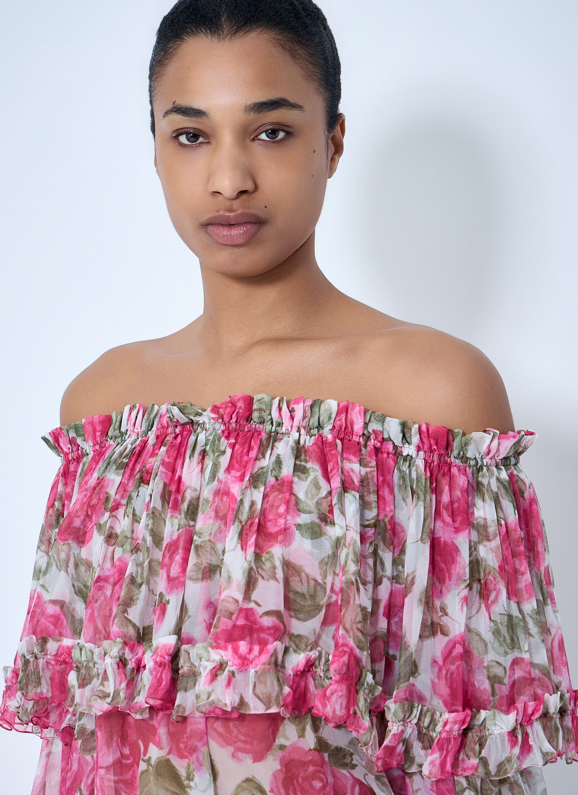 Chloé Women Off-Shoulder Floral Blouse CHLOE
