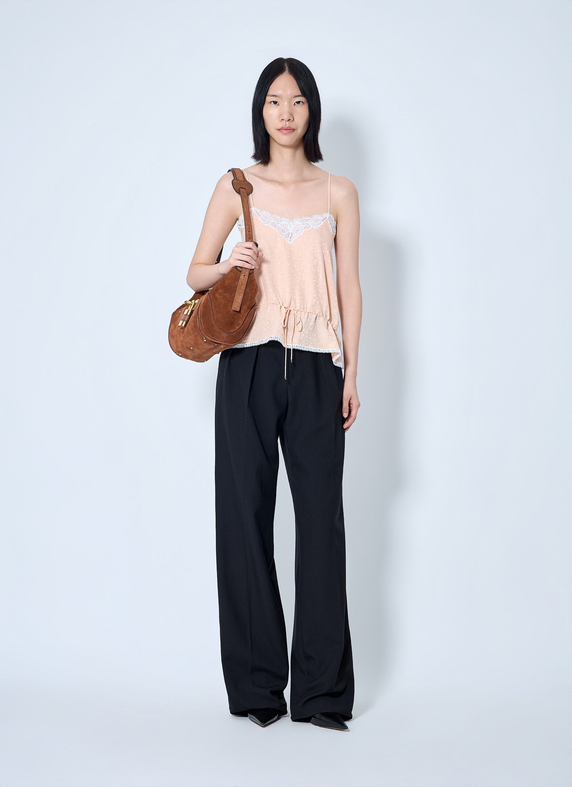 Chloé Women Lace Trim Camisole Top CHLOE