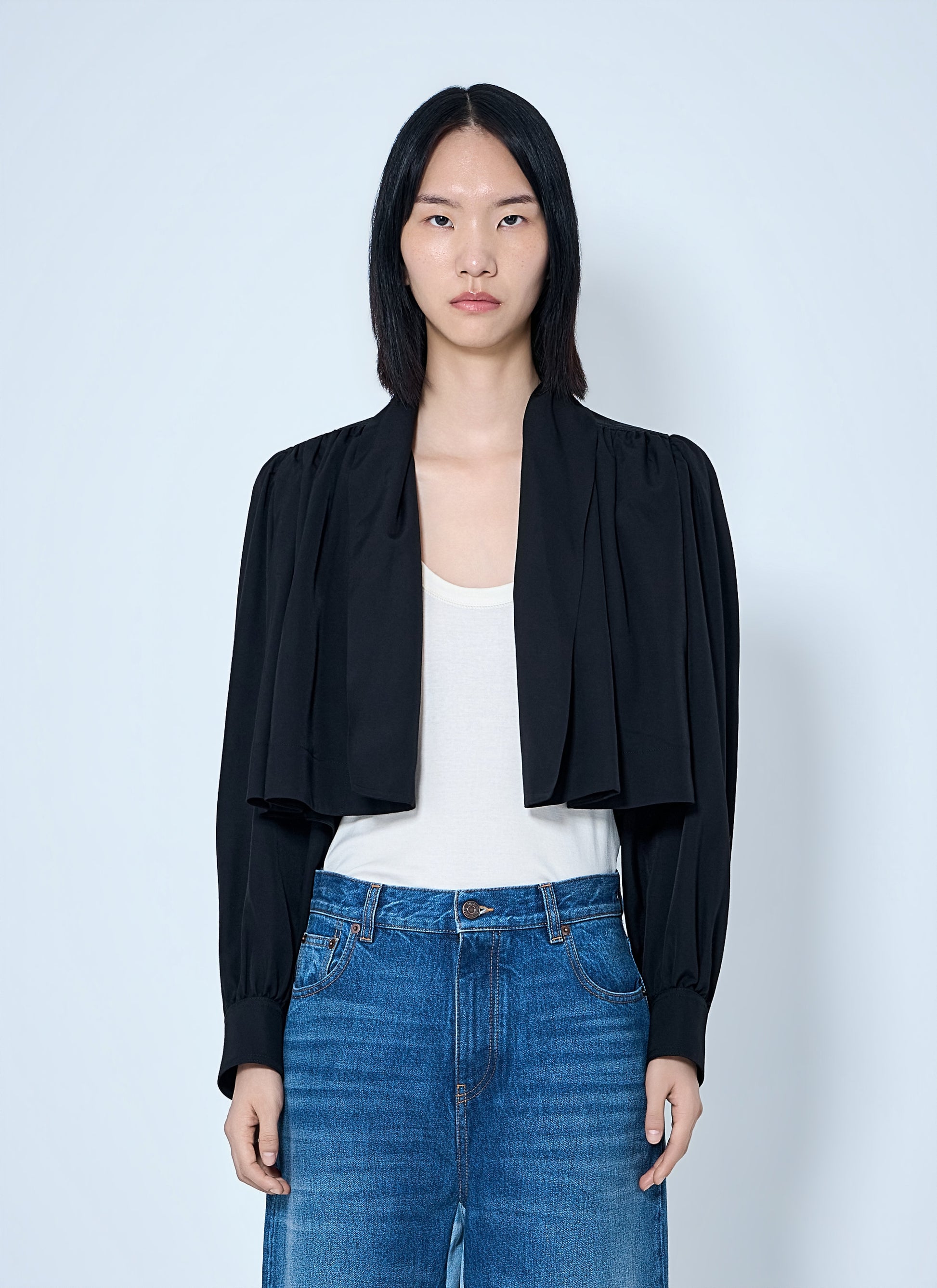 Chloé Women Gathered Cropped Jacket CHLOE