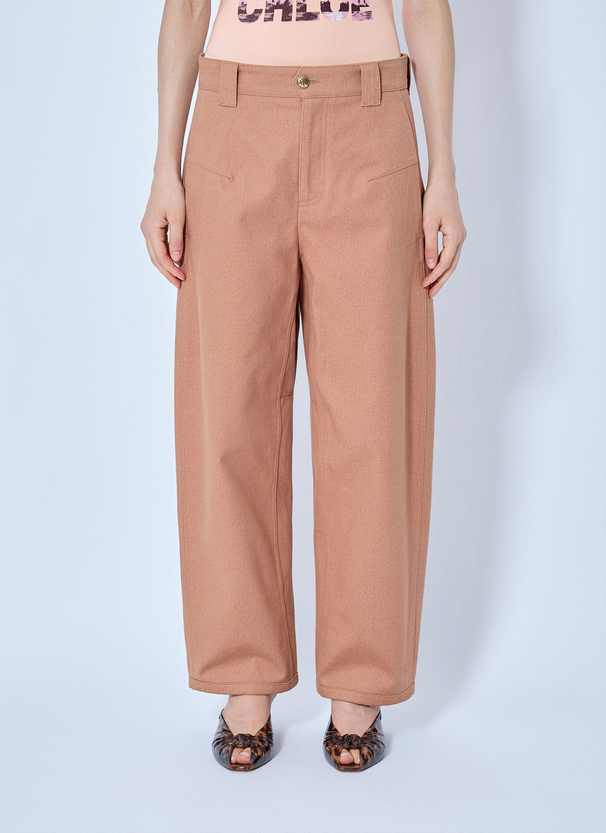 Chloé Women Wide-Leg Barrel Trousers CHLOE