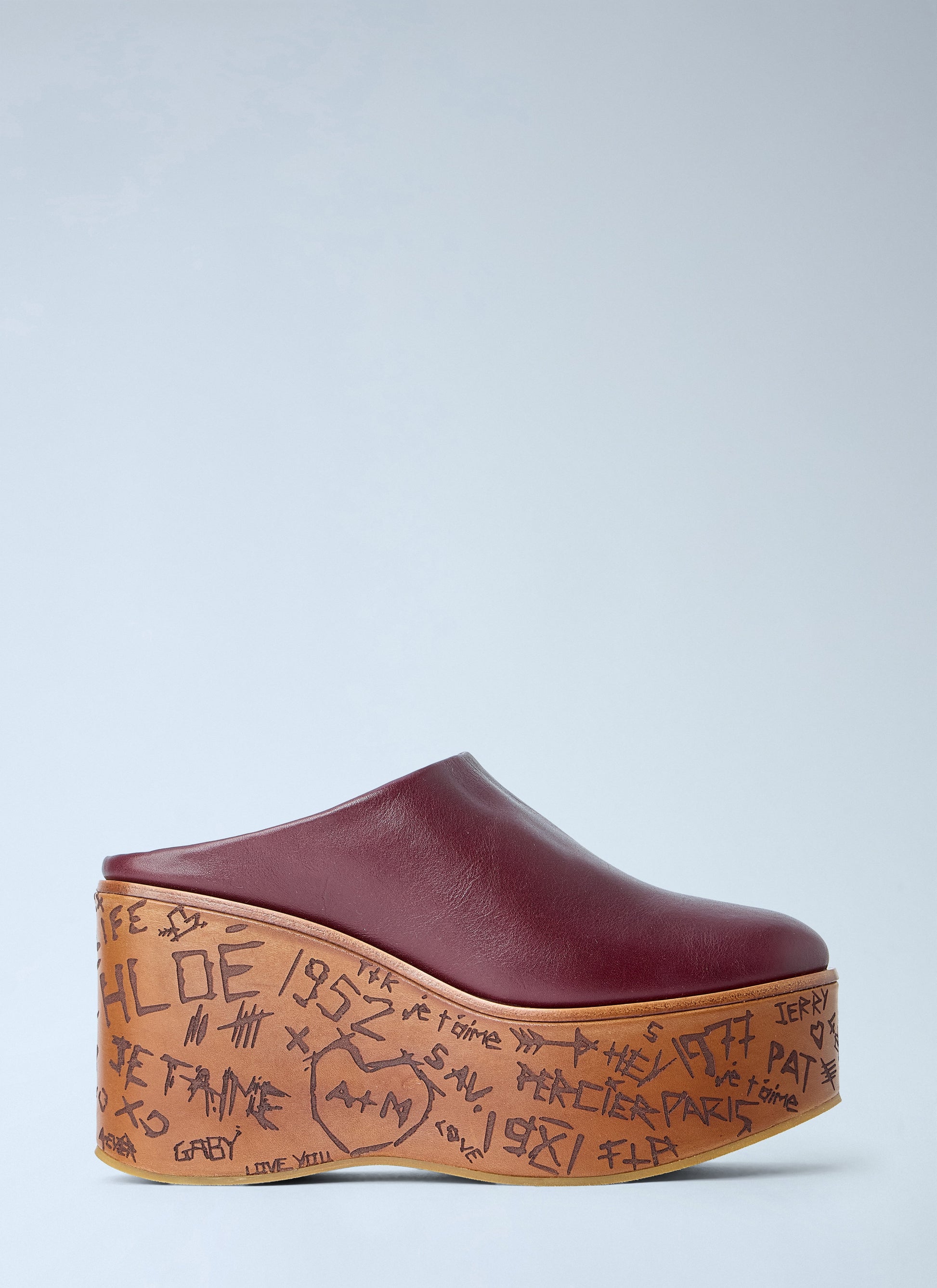 Chloé Women Maxime Wedge Mules CHLOE