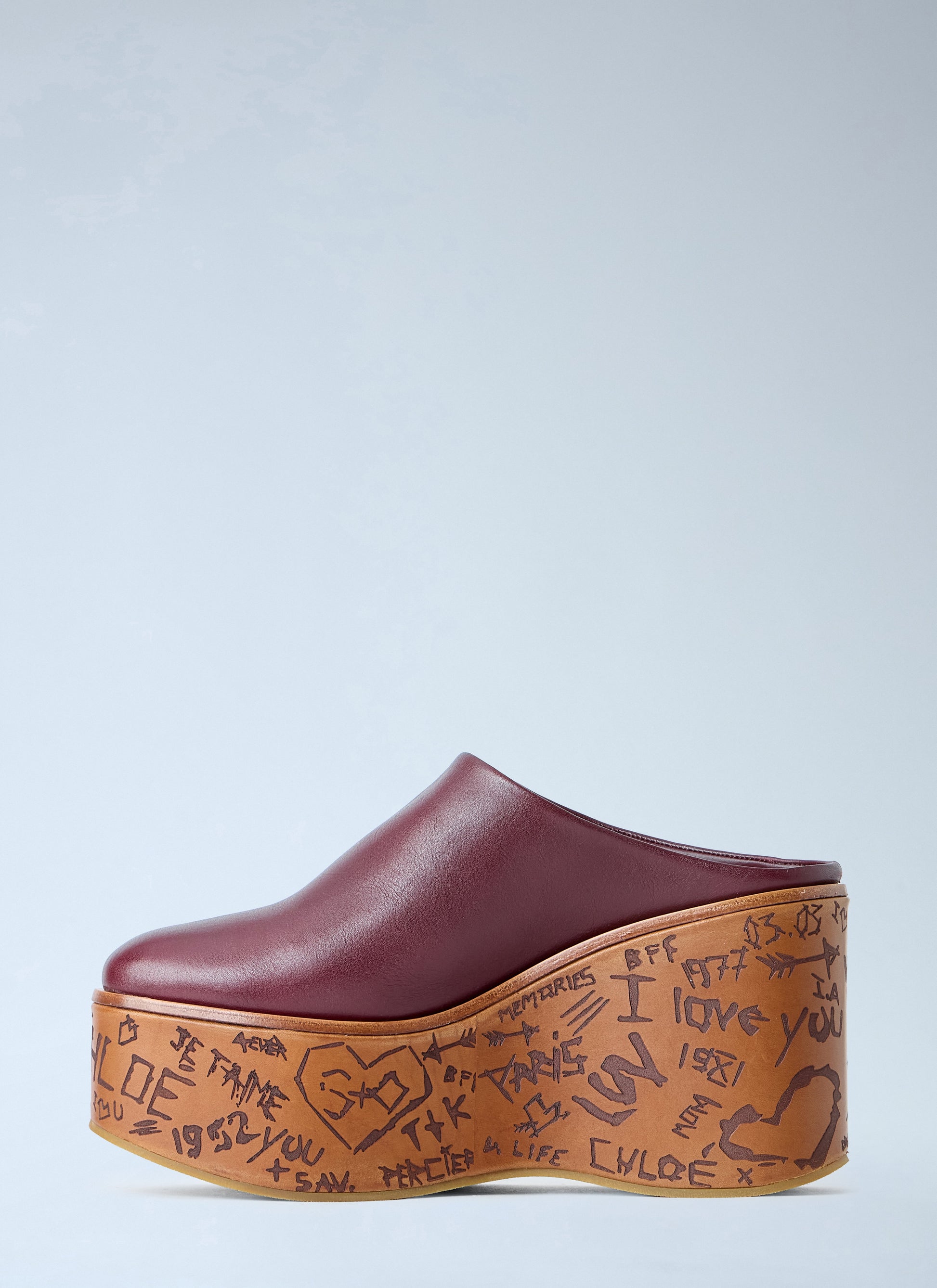 Chloé Women Maxime Wedge Mules CHLOE