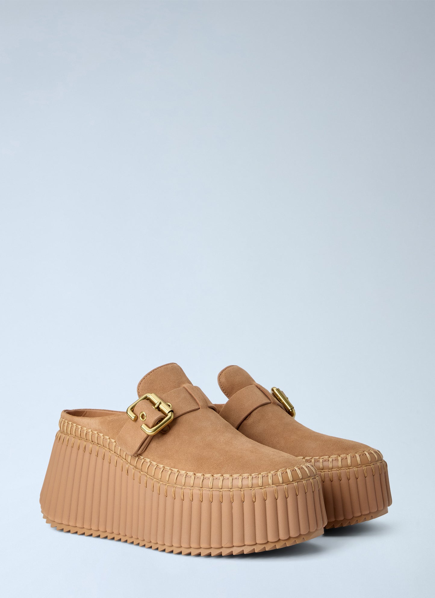 Chloé Women Nama Wedge Mules CHLOE